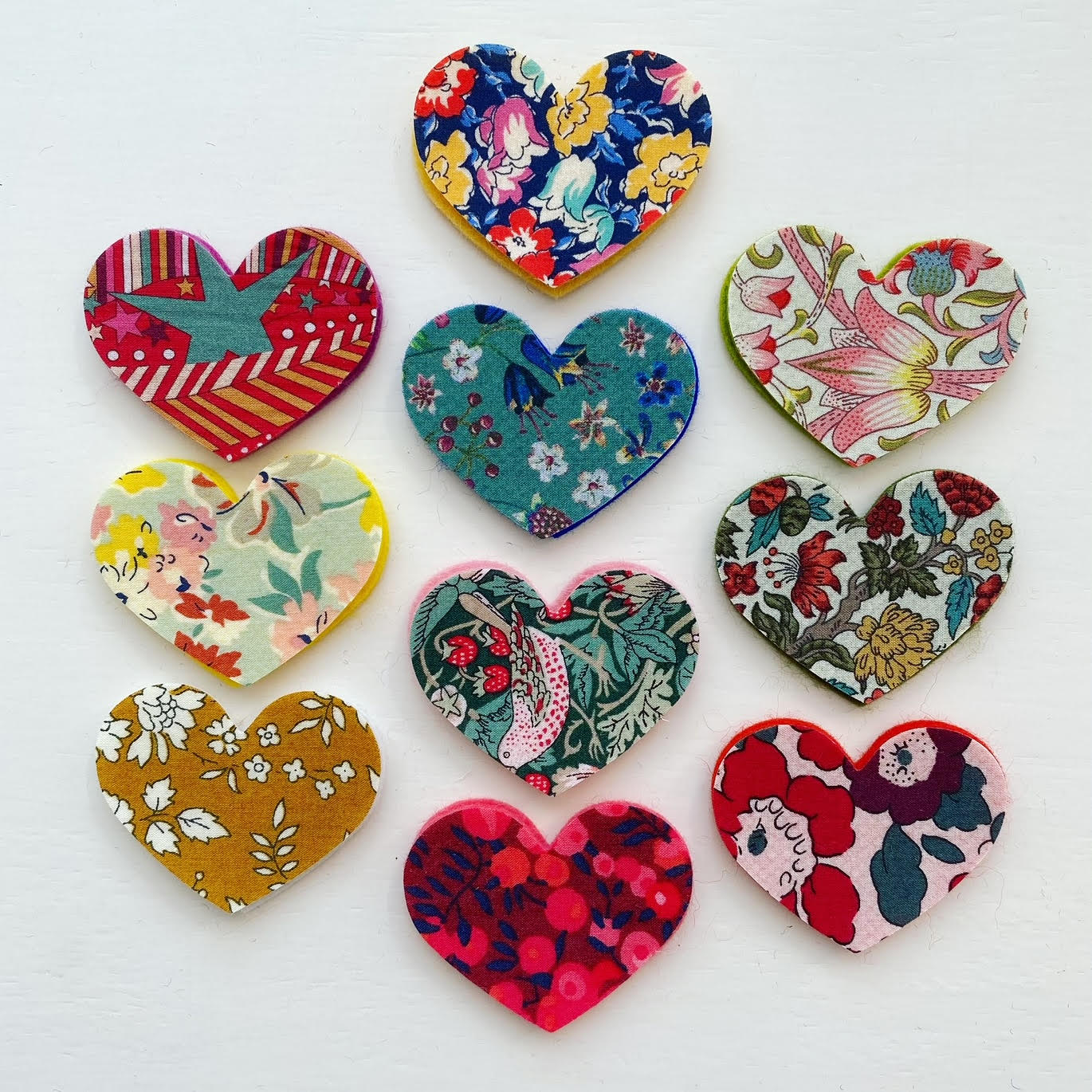 Pre-Cut Hearts - Fabric (Liberty of London)