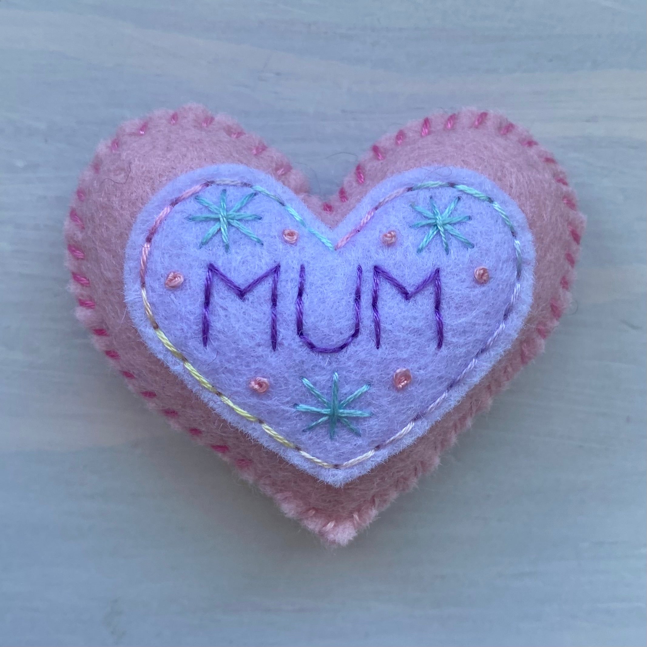 Pocket Heart - MUM (6cm)