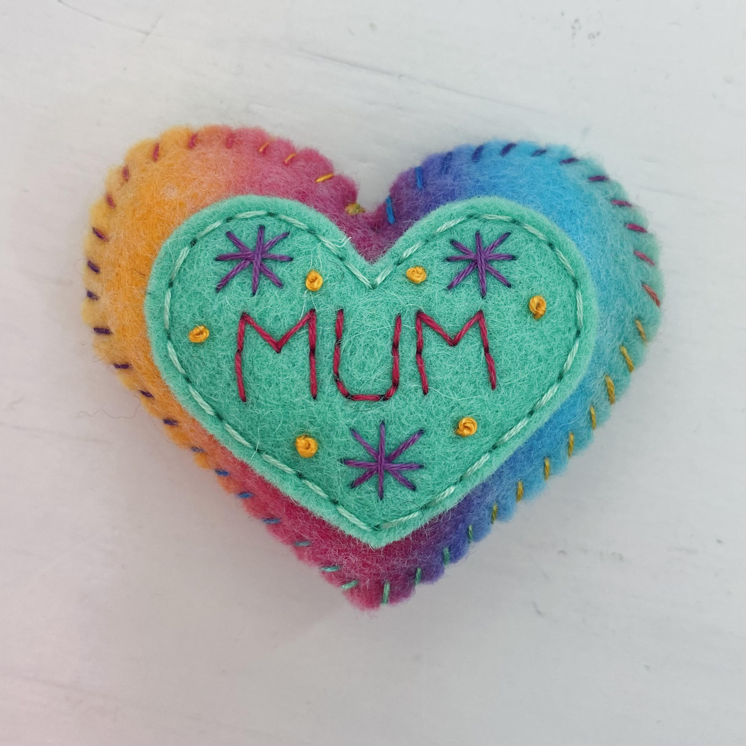 Pocket Heart - MUM (6cm)