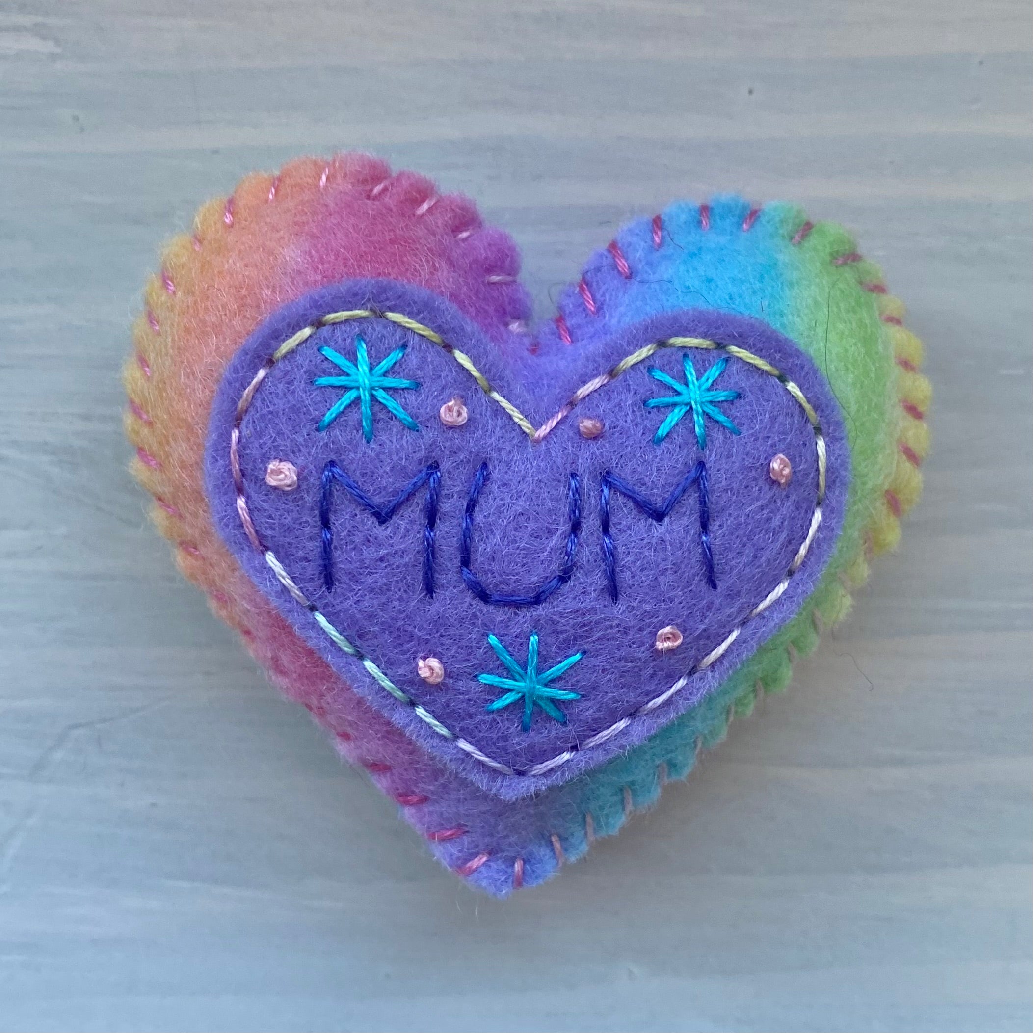 Pocket Heart - MUM (6cm)