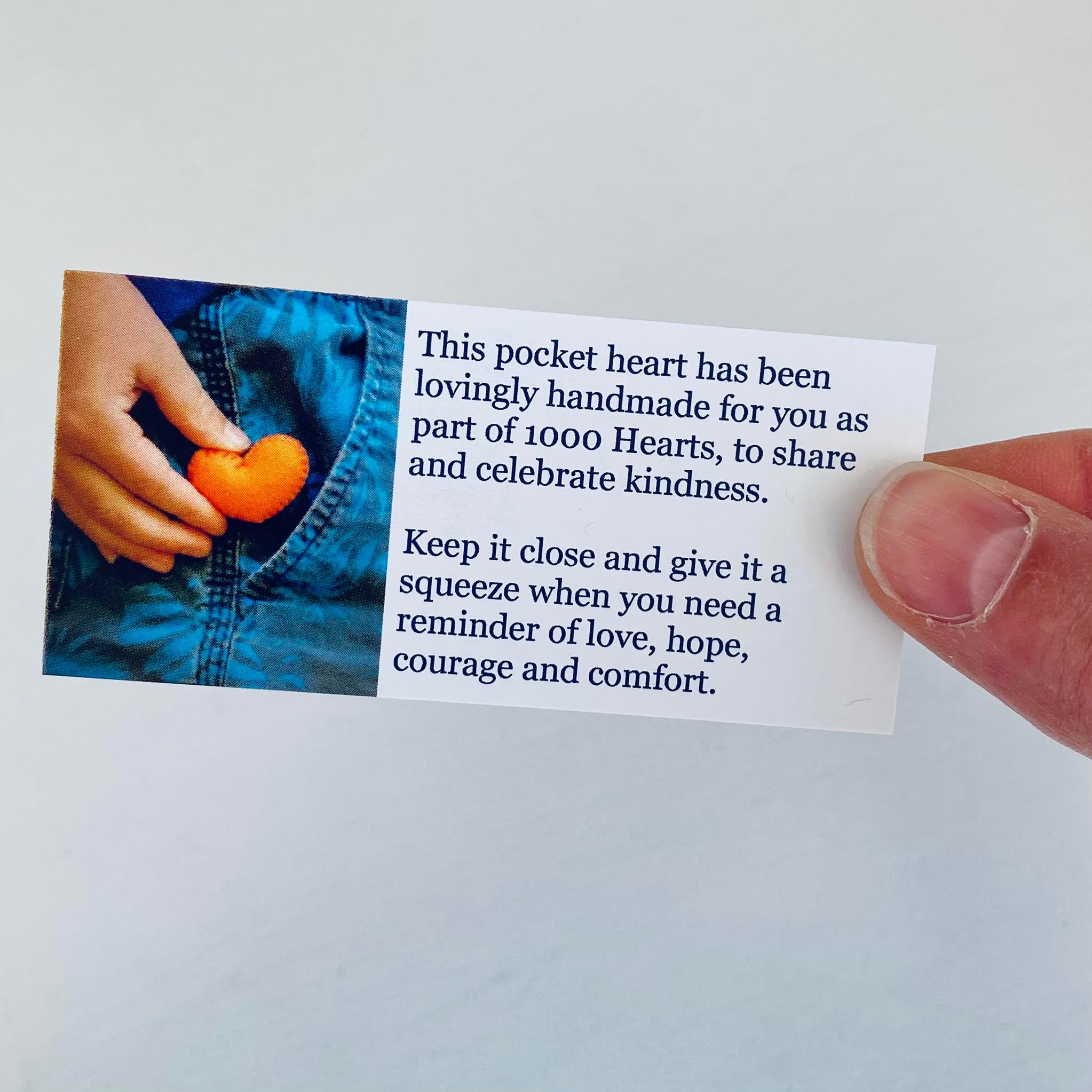 Cards and bags for wrapping hearts