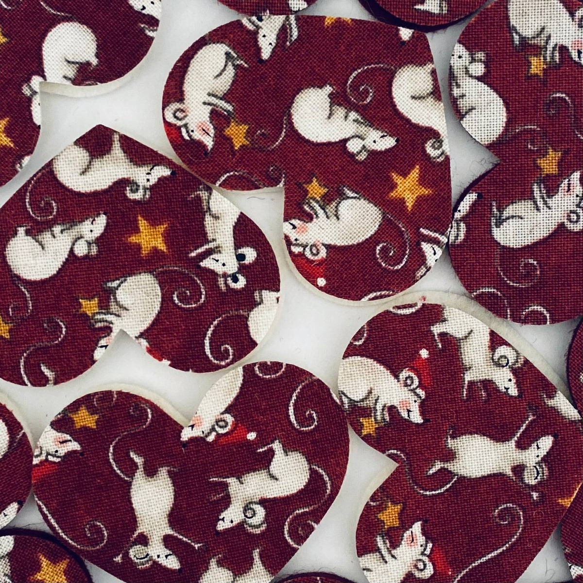 Pre-Cut Hearts - Fabric (Various)