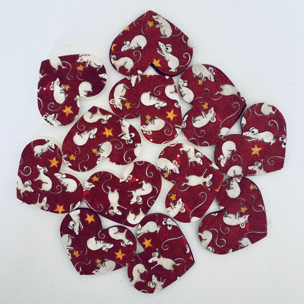Pre-Cut Hearts - Fabric (Various)