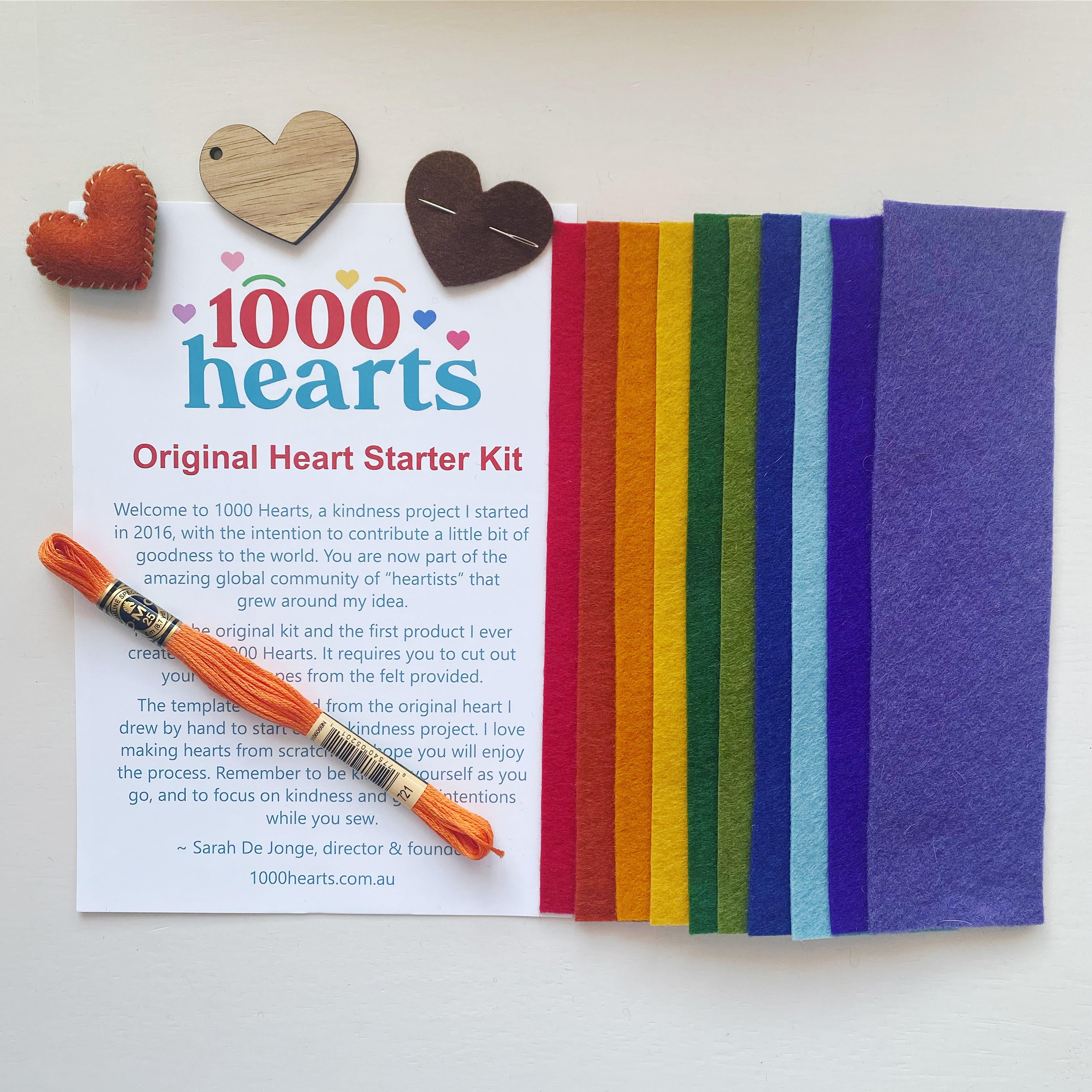 Kit - Heart Starter with felt strips