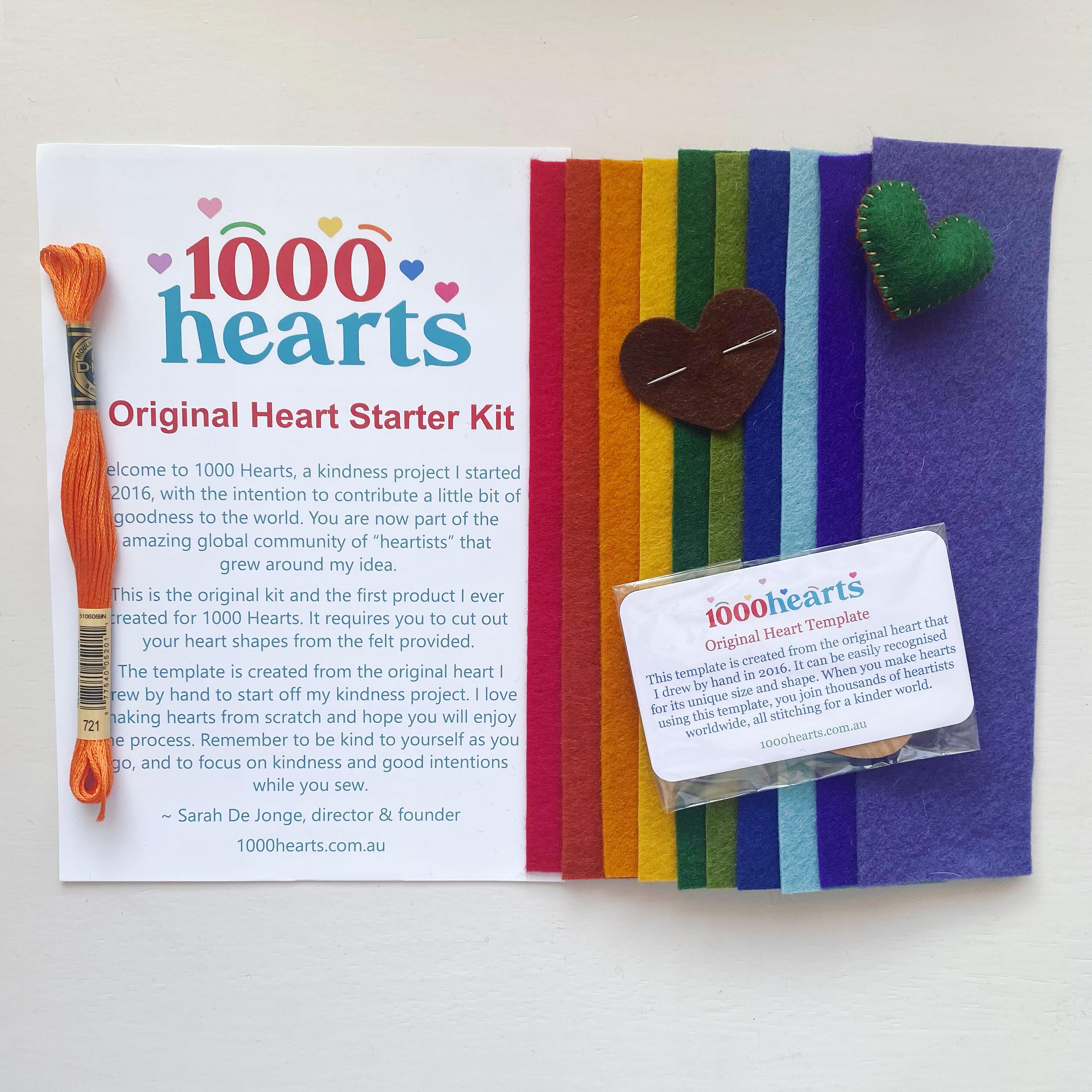 Kit - Heart Starter with felt strips