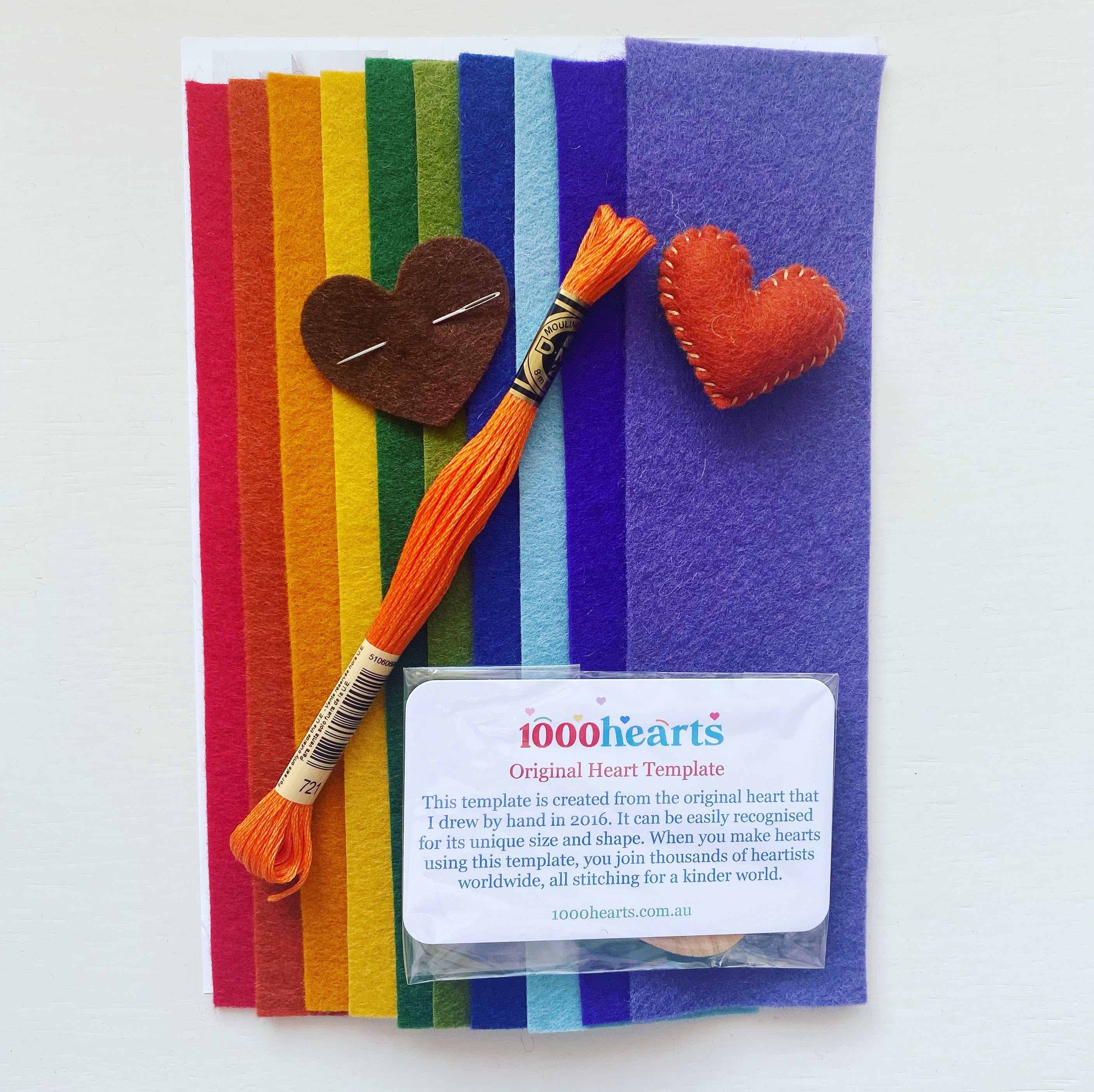 Kit - Heart Starter with felt strips