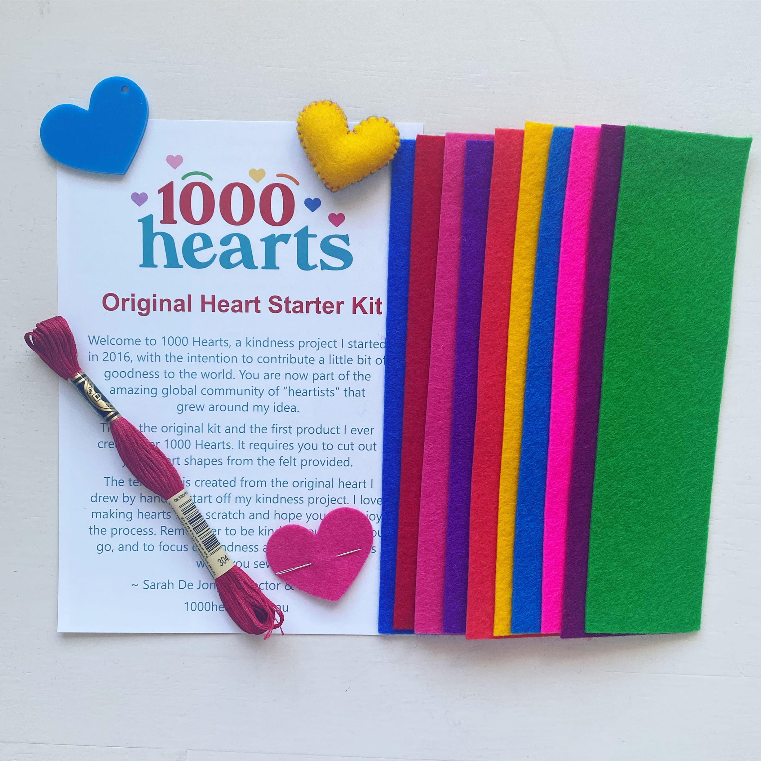 Kit - Heart Starter with felt strips