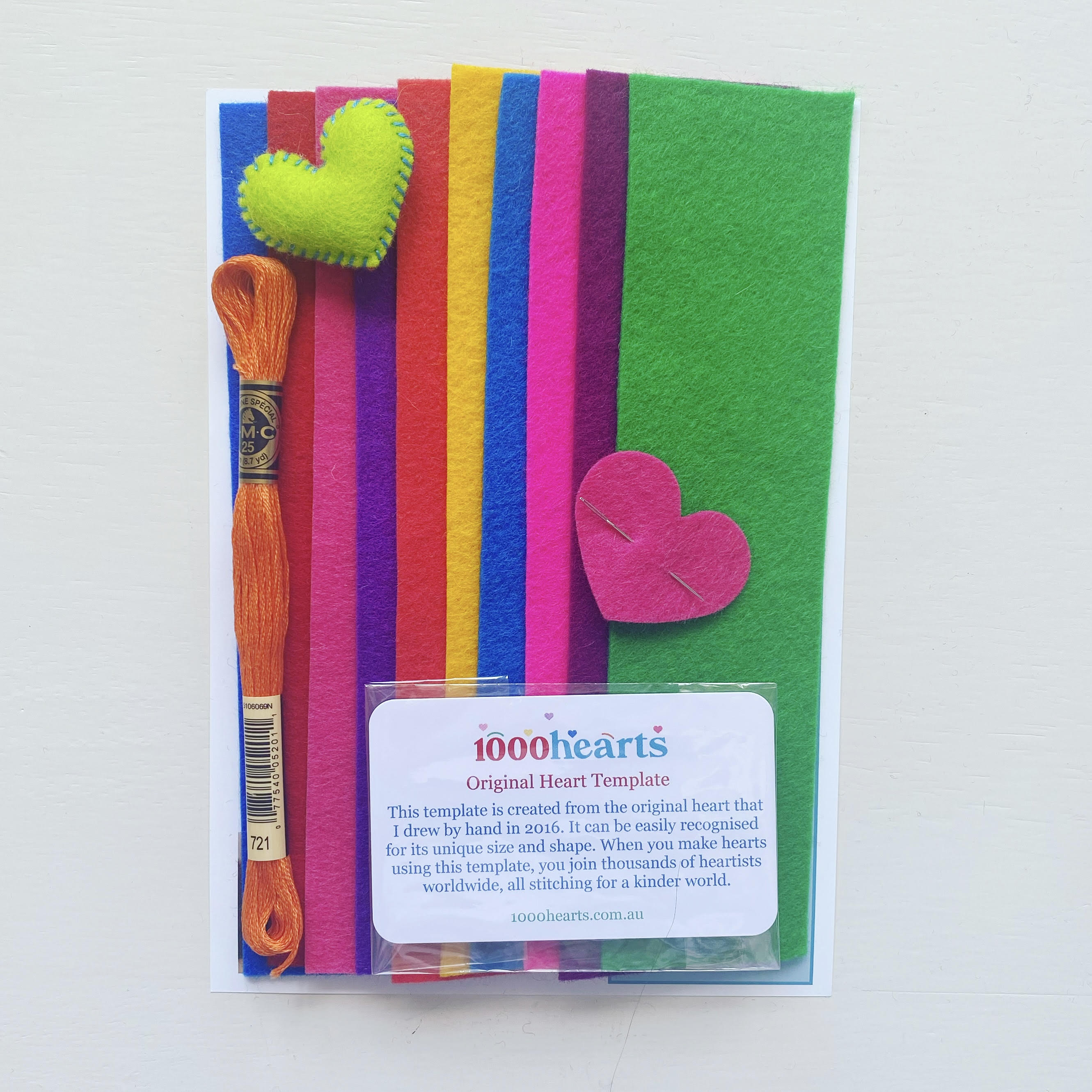 Kit - Heart Starter with felt strips