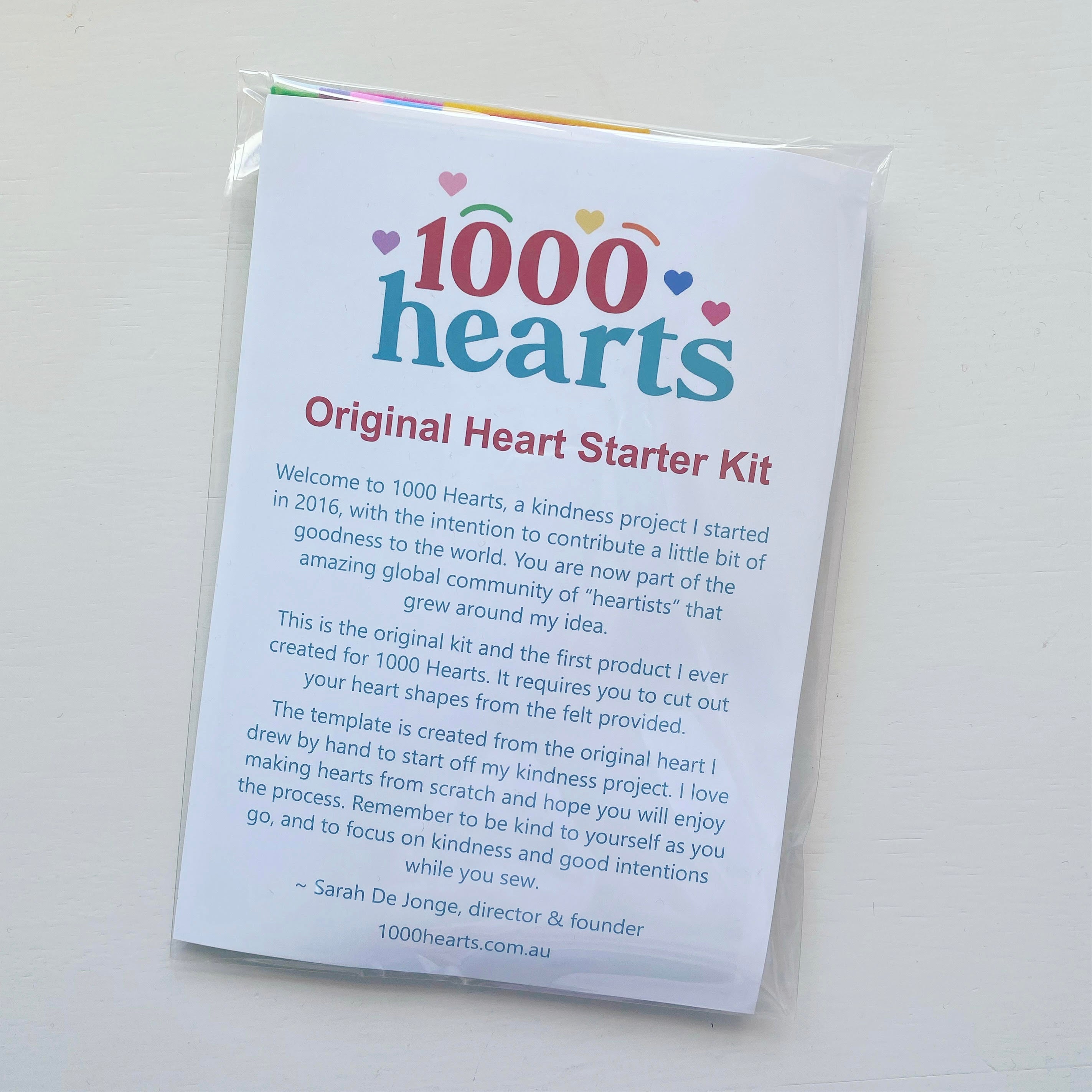 Kit - Heart Starter with felt strips