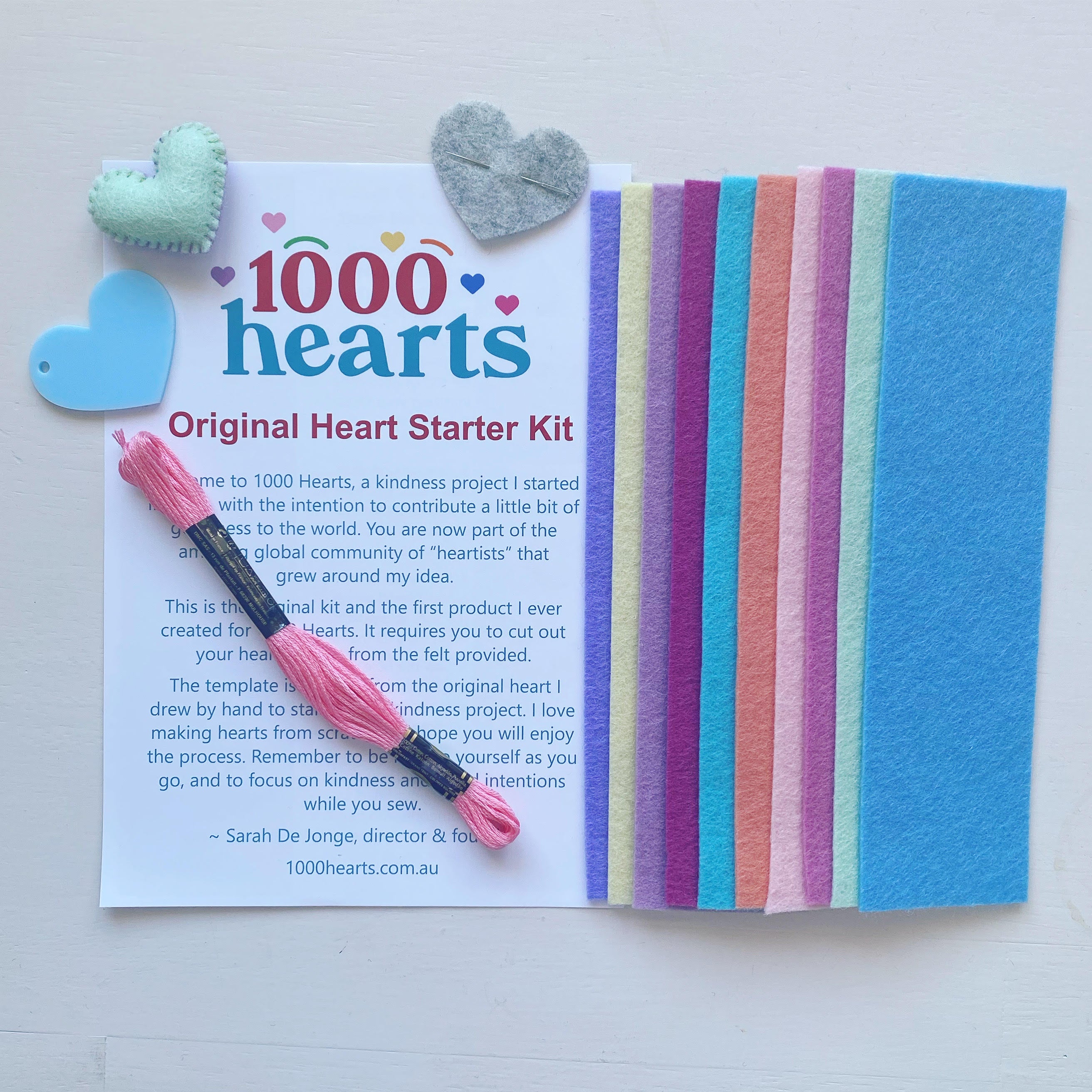 Kit - Heart Starter with felt strips