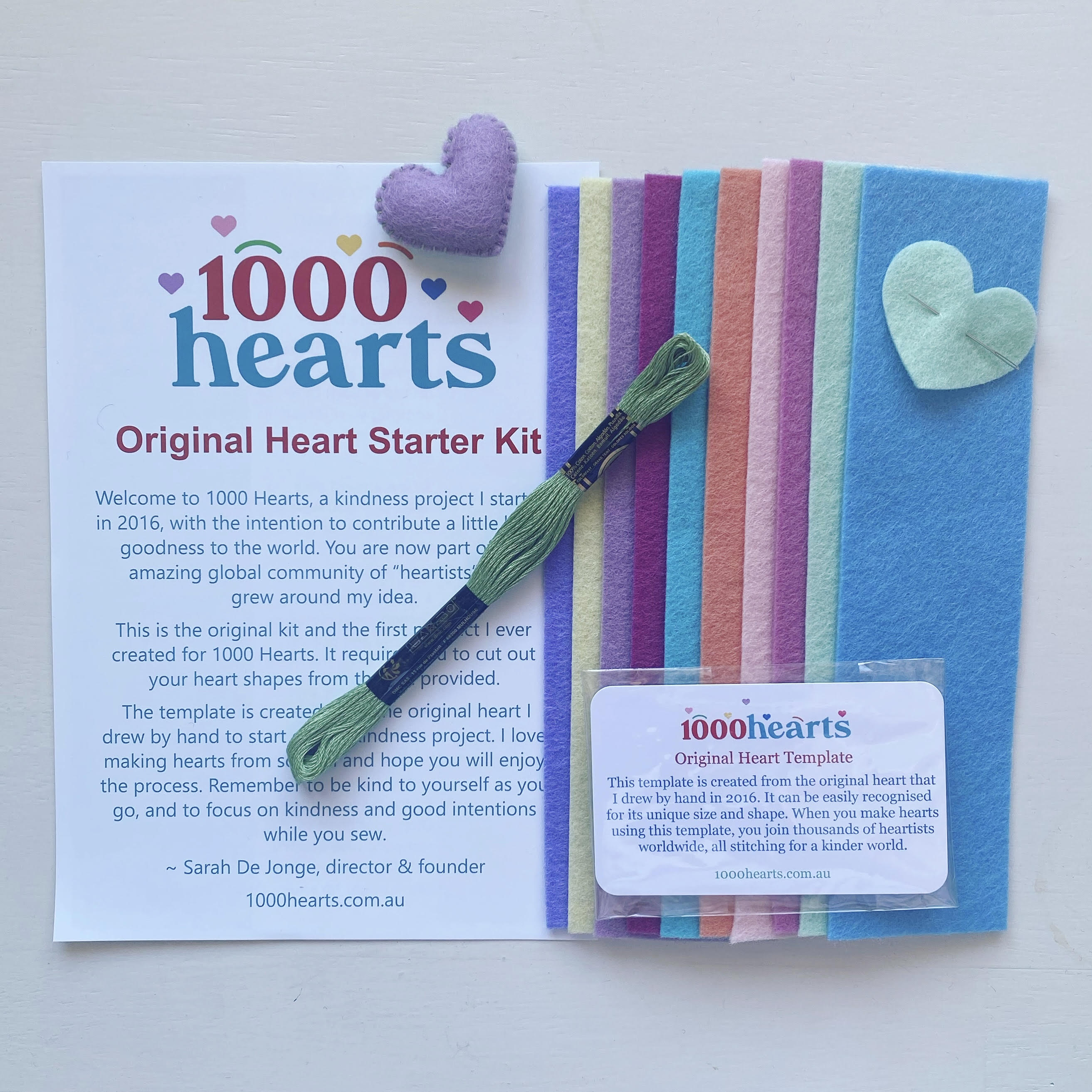 Kit - Heart Starter with felt strips