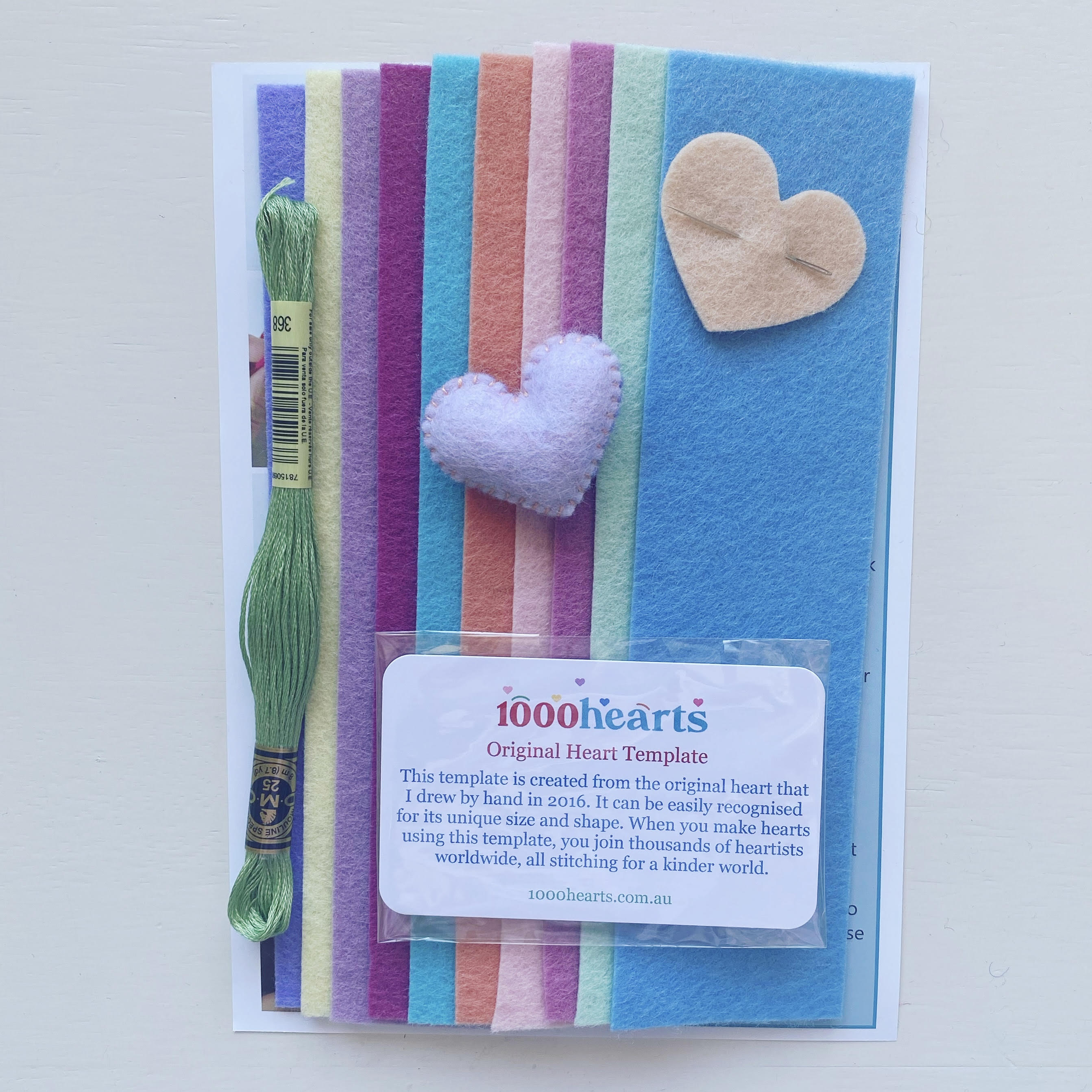 Kit - Heart Starter with felt strips