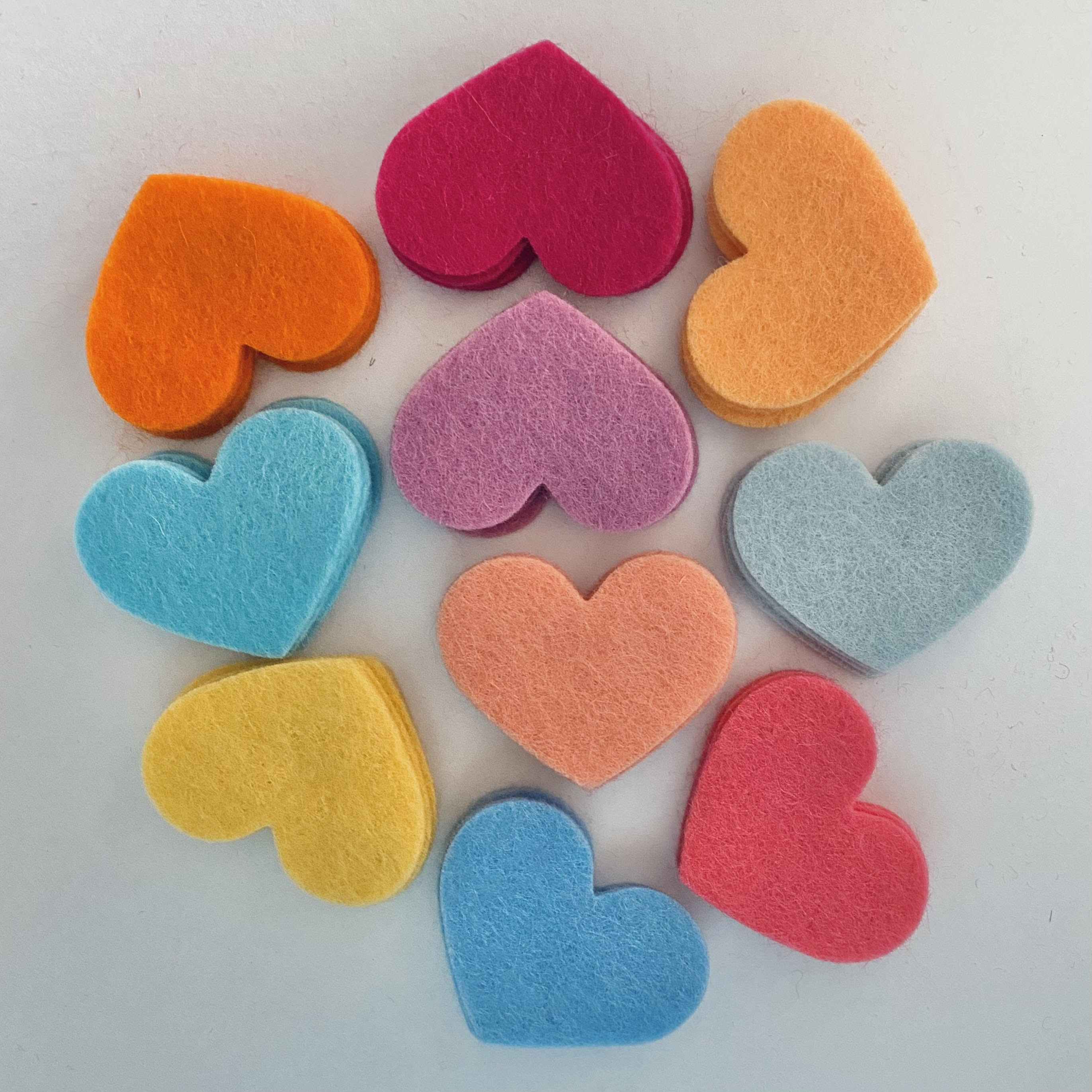 Pre-Cut Hearts (50)