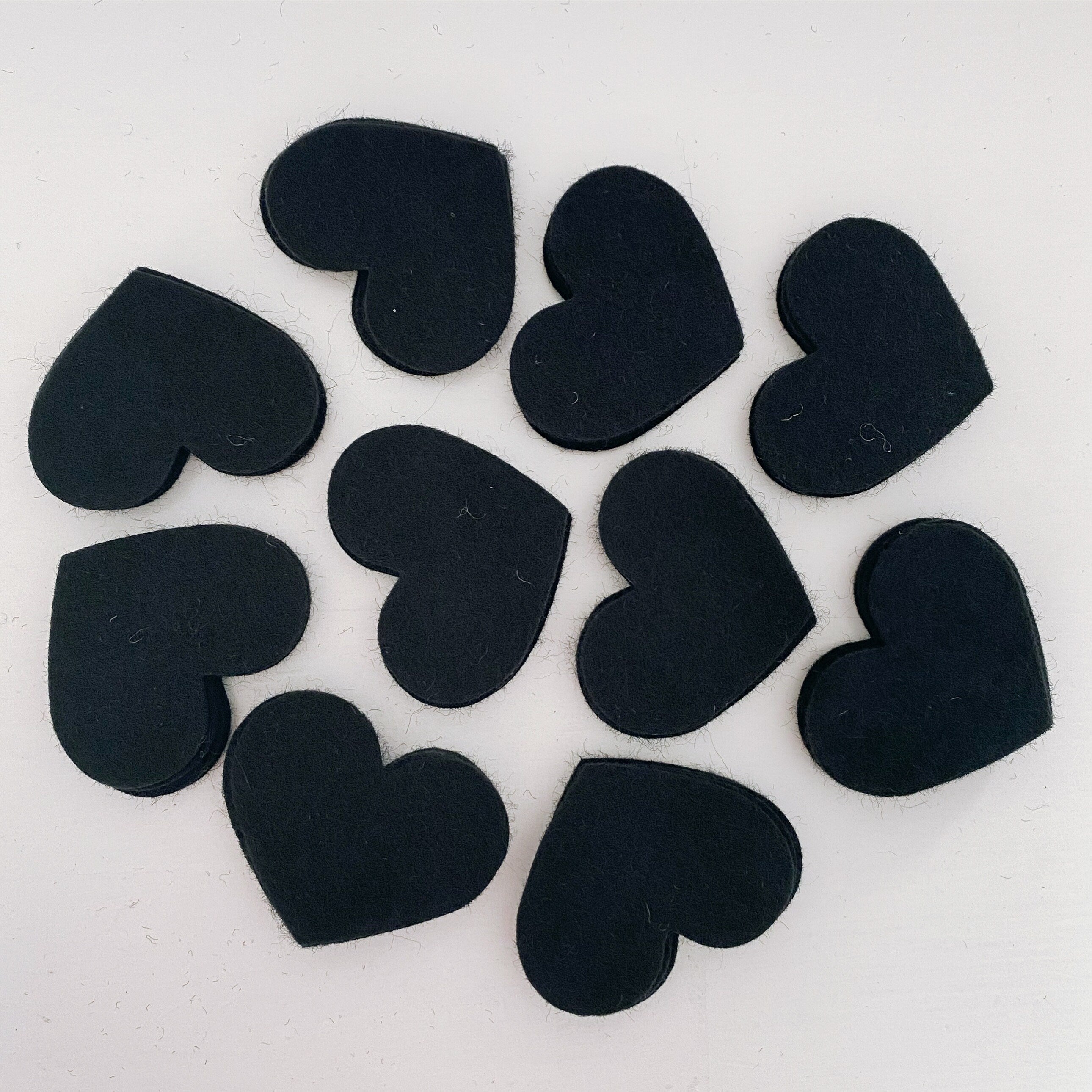 Pre-Cut Hearts (50) - Single Colour