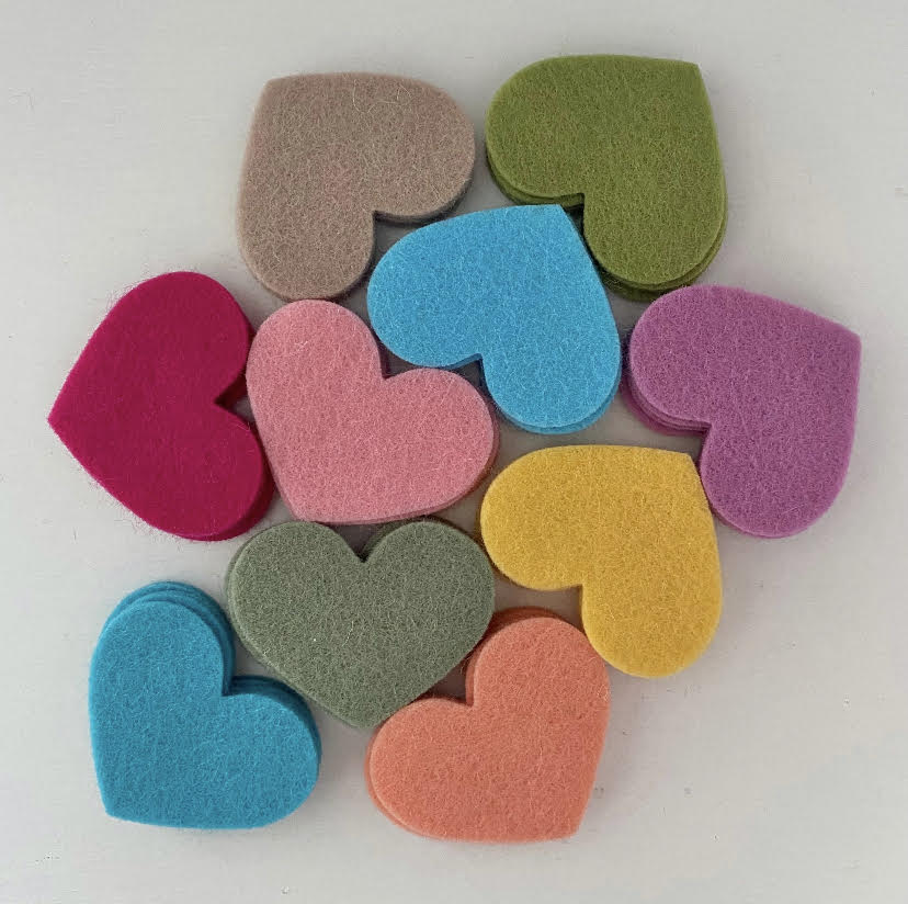 Pre-Cut Hearts (50)