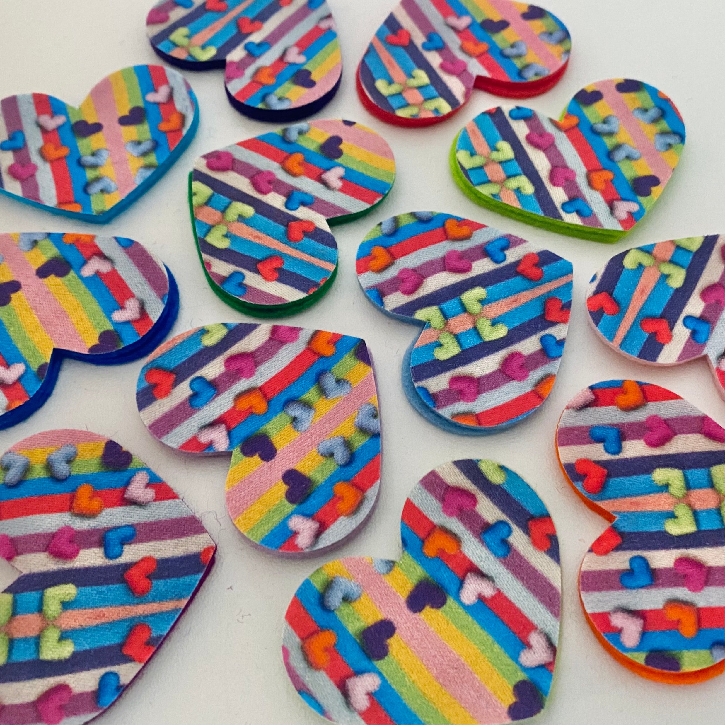 Pre-Cut Hearts - Fabric (1000 Hearts Prints)