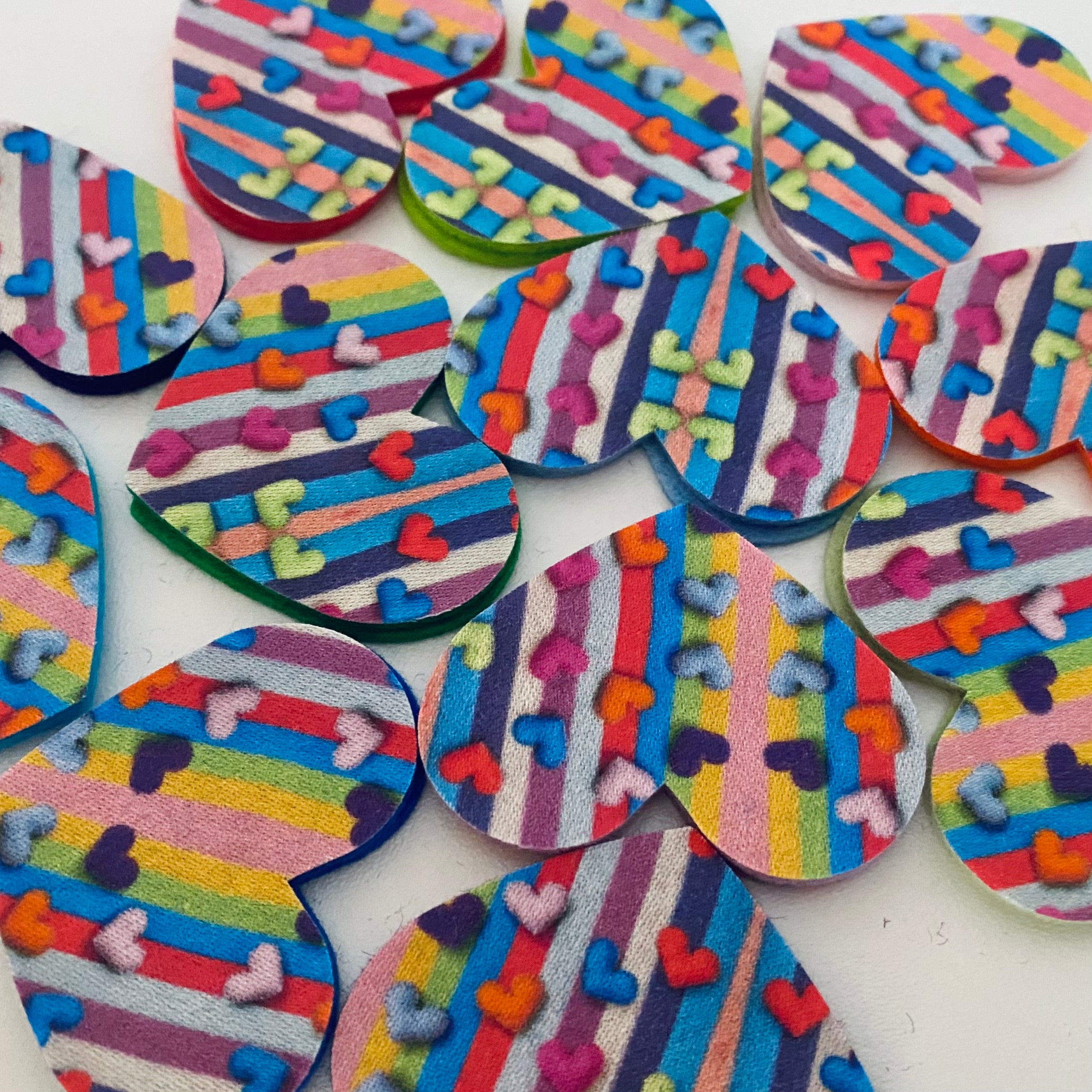 Pre-Cut Hearts - Fabric (1000 Hearts Prints)