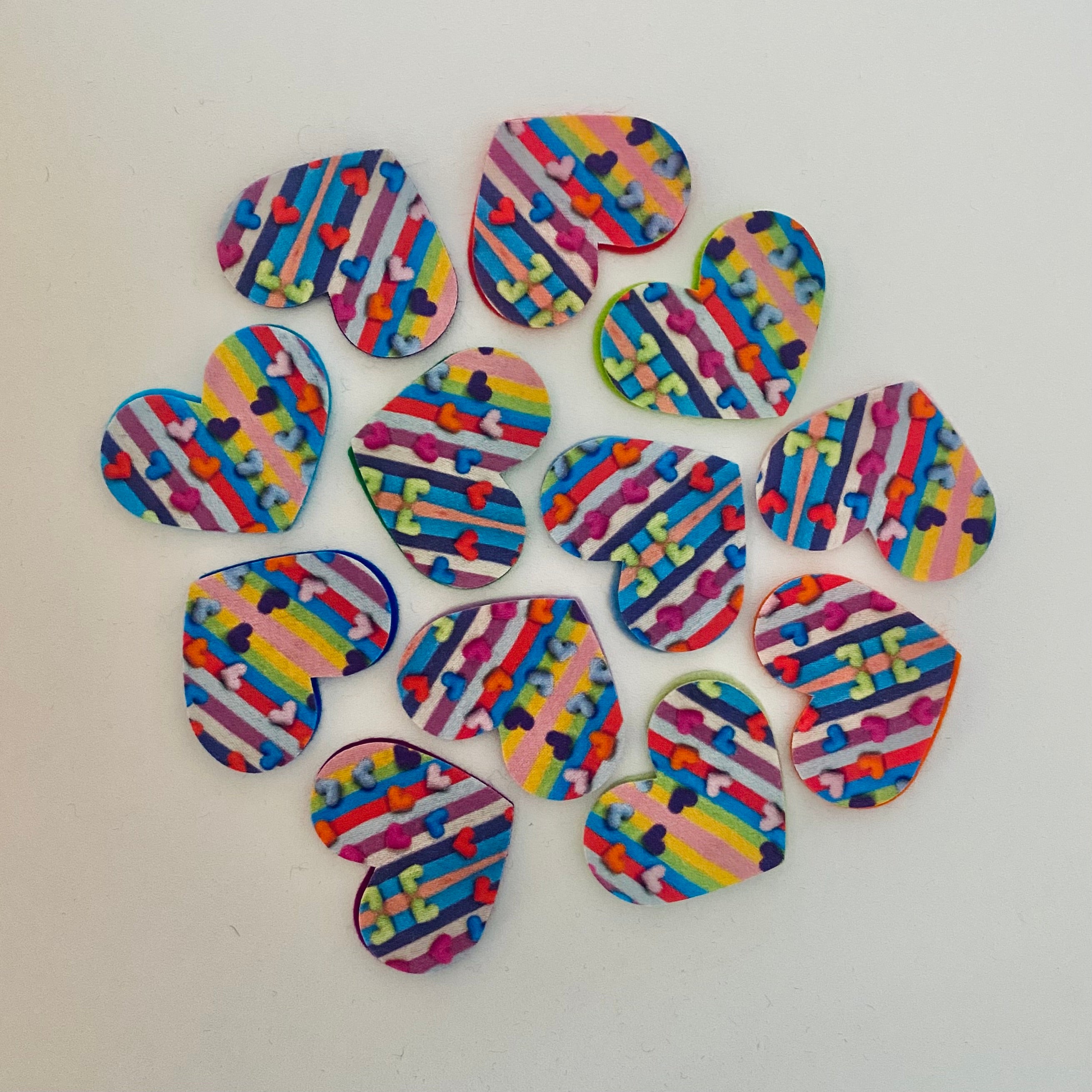 Pre-Cut Hearts - Fabric (1000 Hearts Prints)