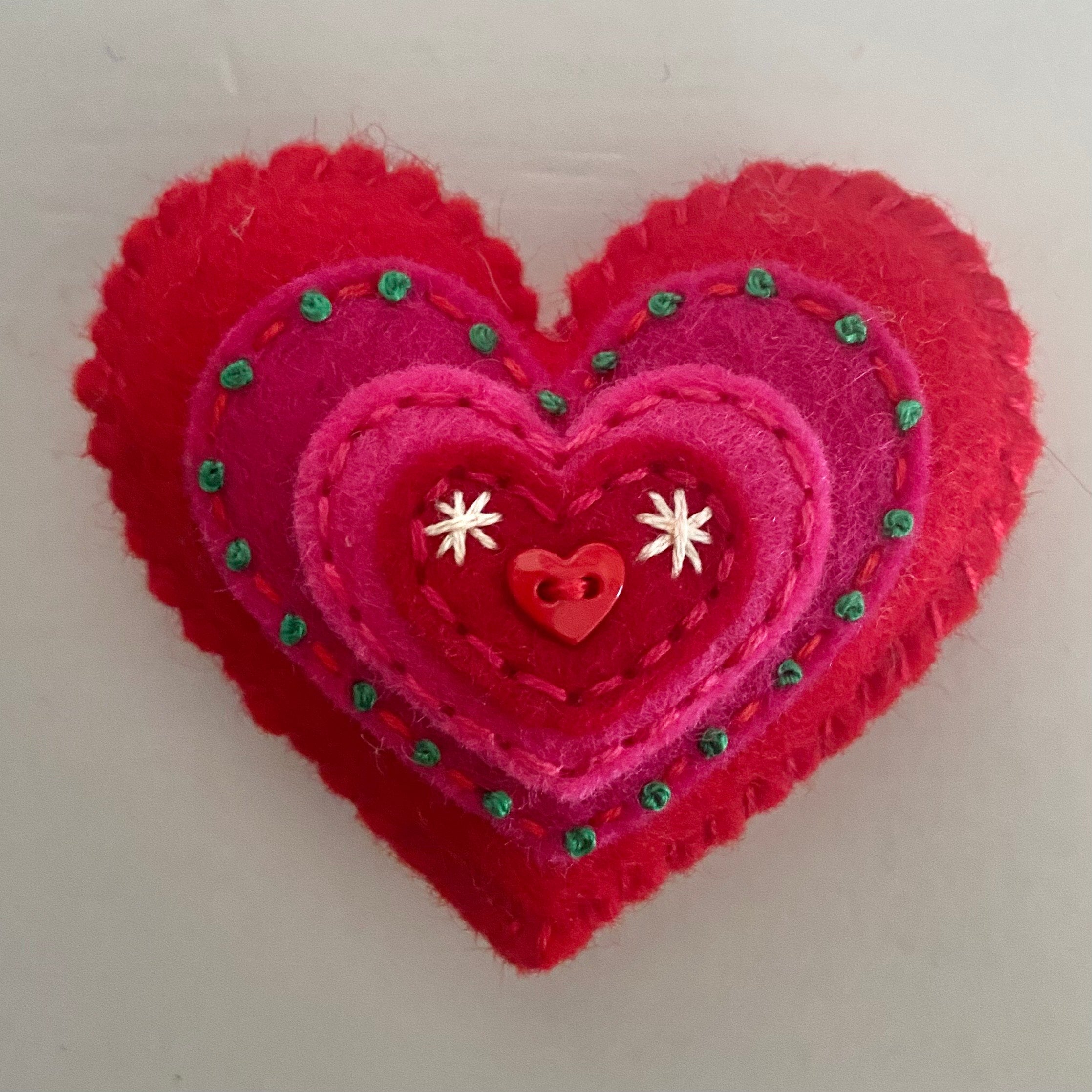 Pocket Heart - Embellished CHRISTMAS