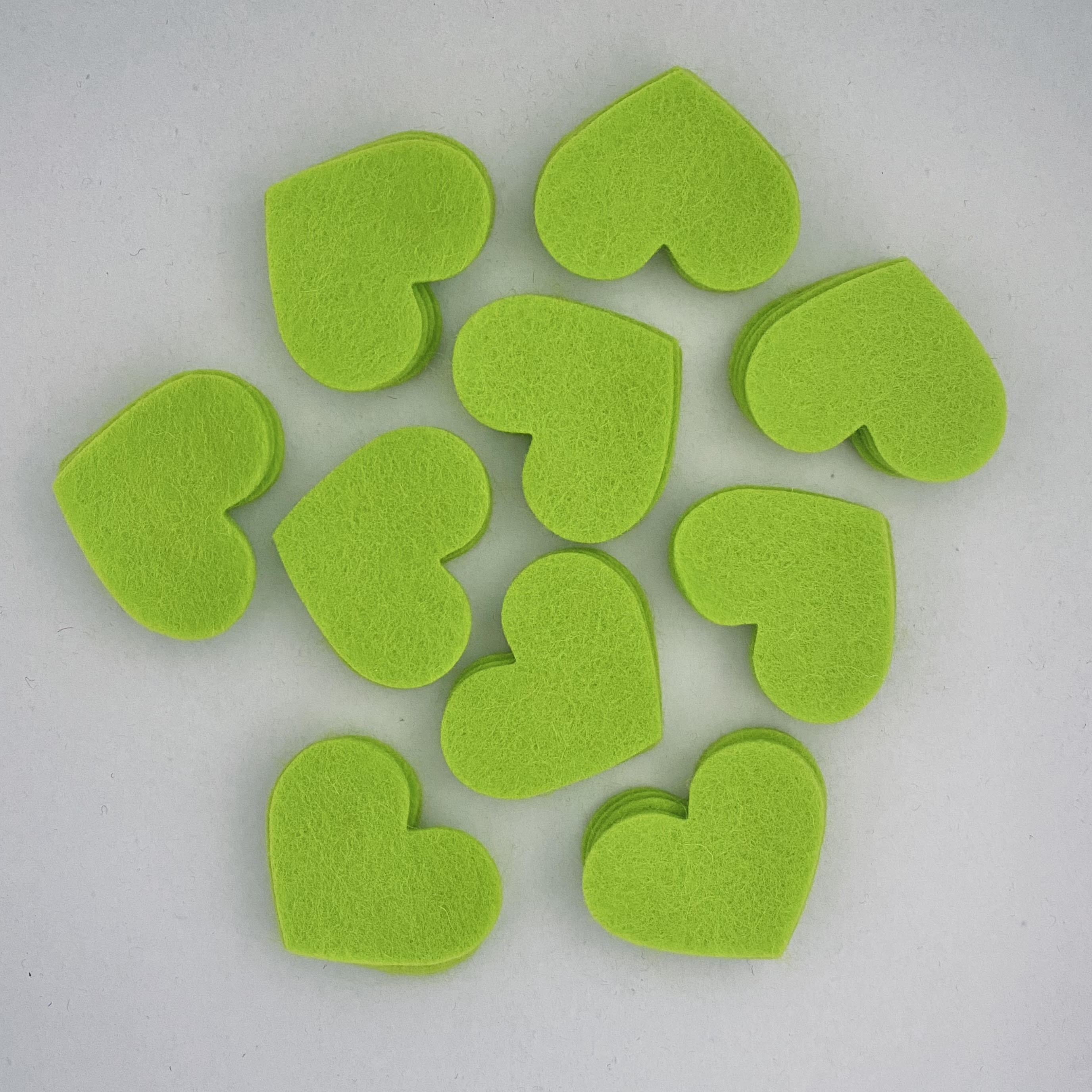 Pre-Cut Hearts (50) - Single Colour