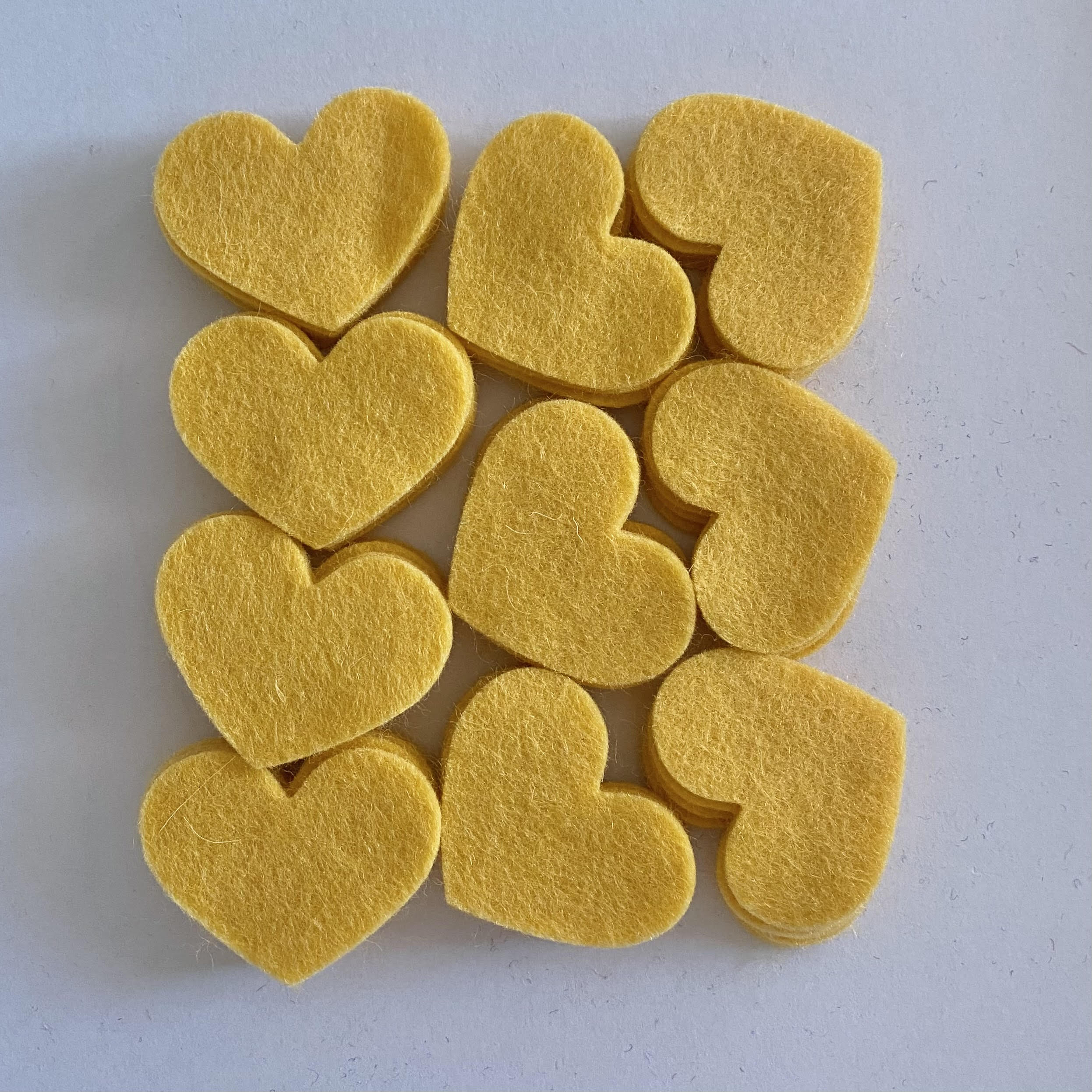 Pre-Cut Hearts (50) - Single Colour