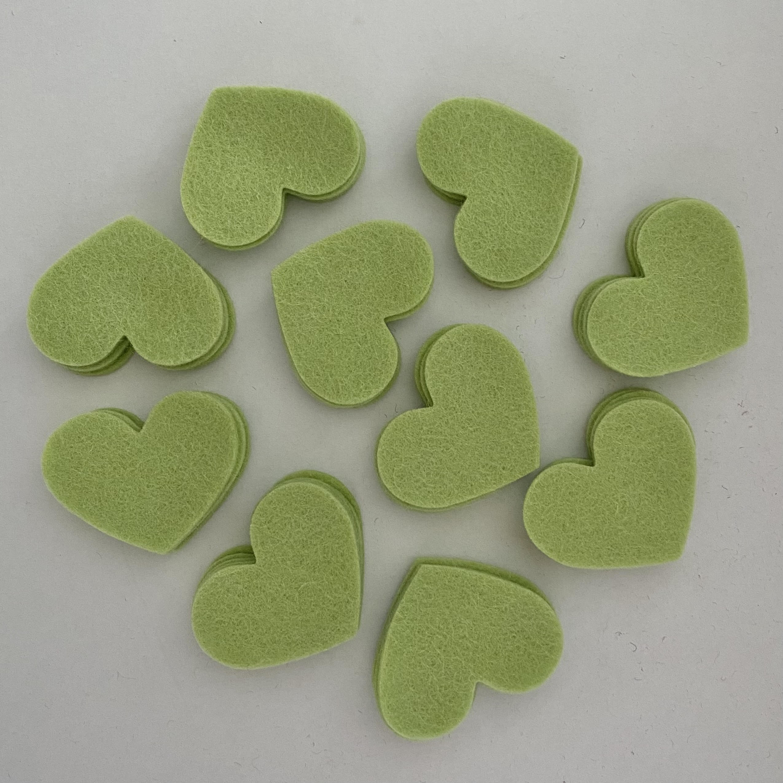 Pre-Cut Hearts (50) - Single Colour