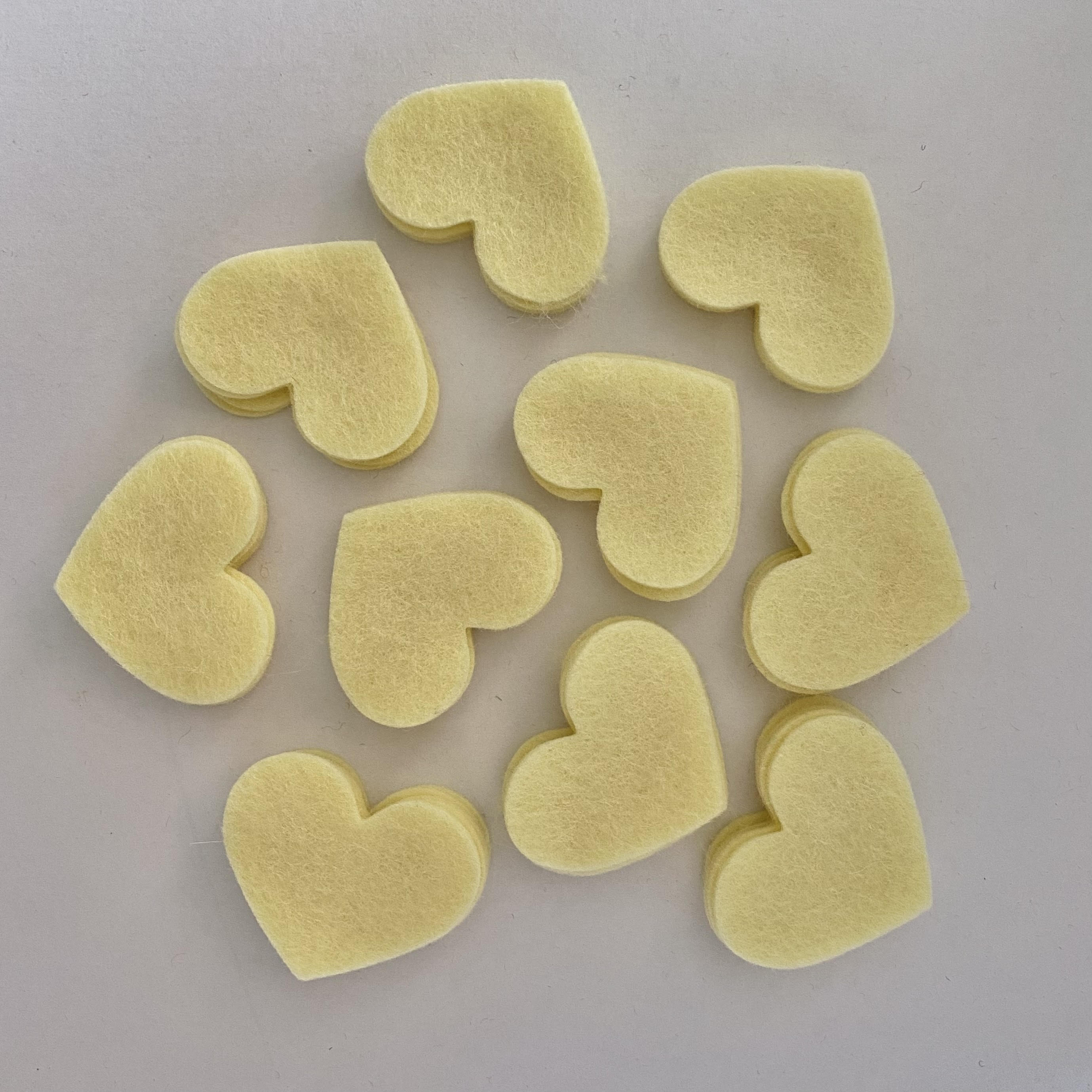 Pre-Cut Hearts (50) - Single Colour