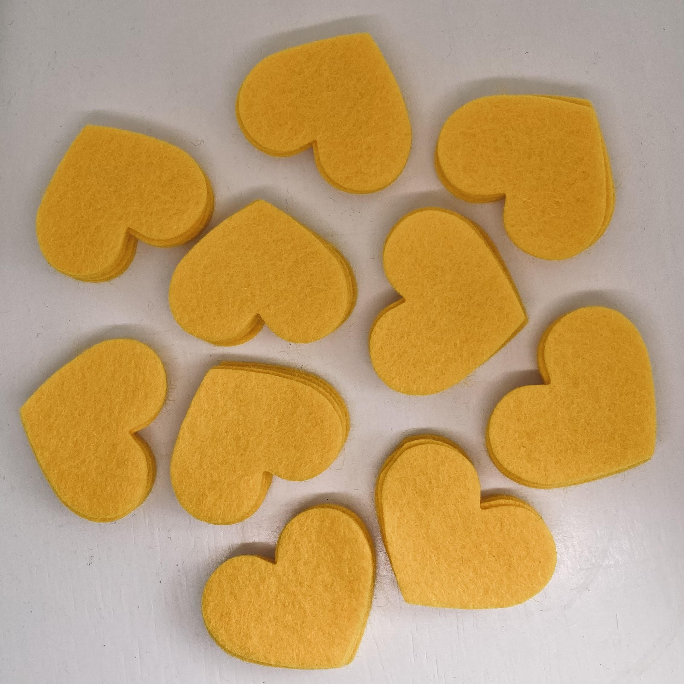 Pre-Cut Hearts (50) - Single Colour