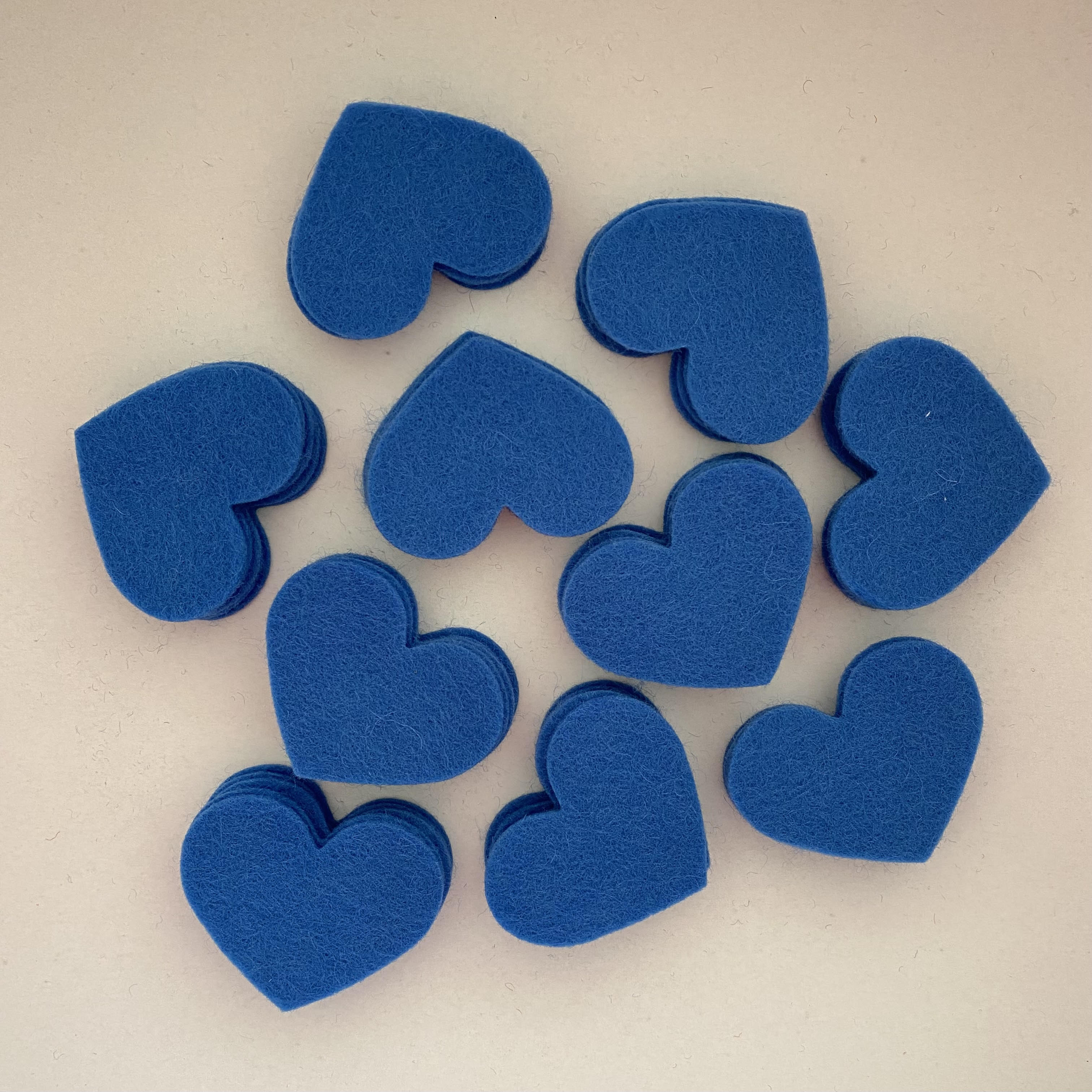 Pre-Cut Hearts (50) - Single Colour