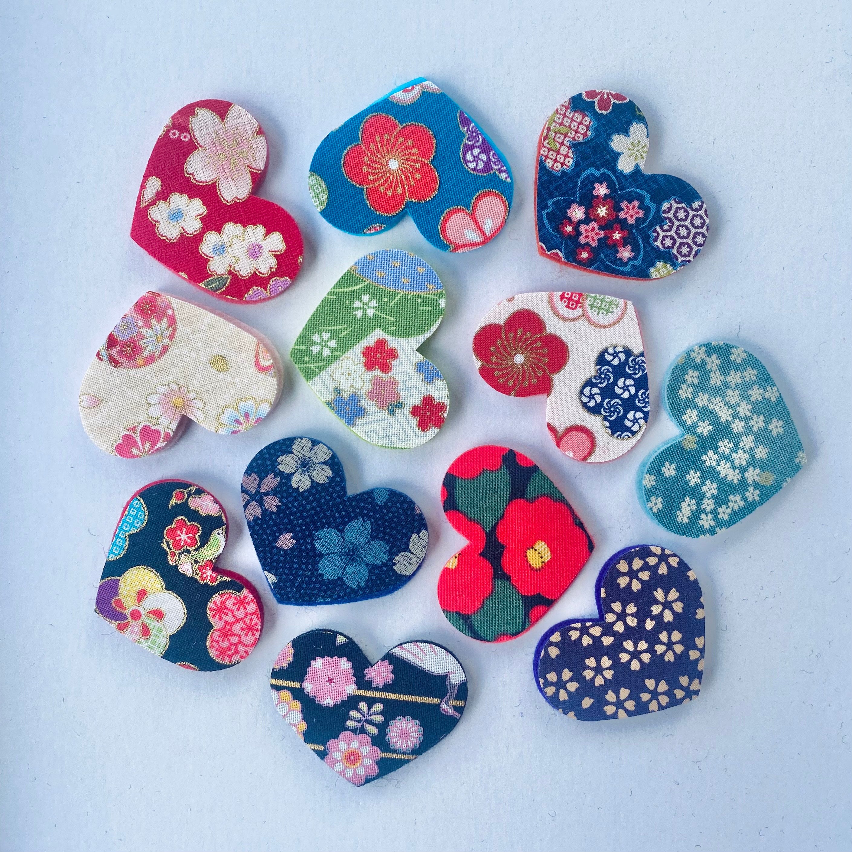Pre-Cut Hearts - Fabric (Various)