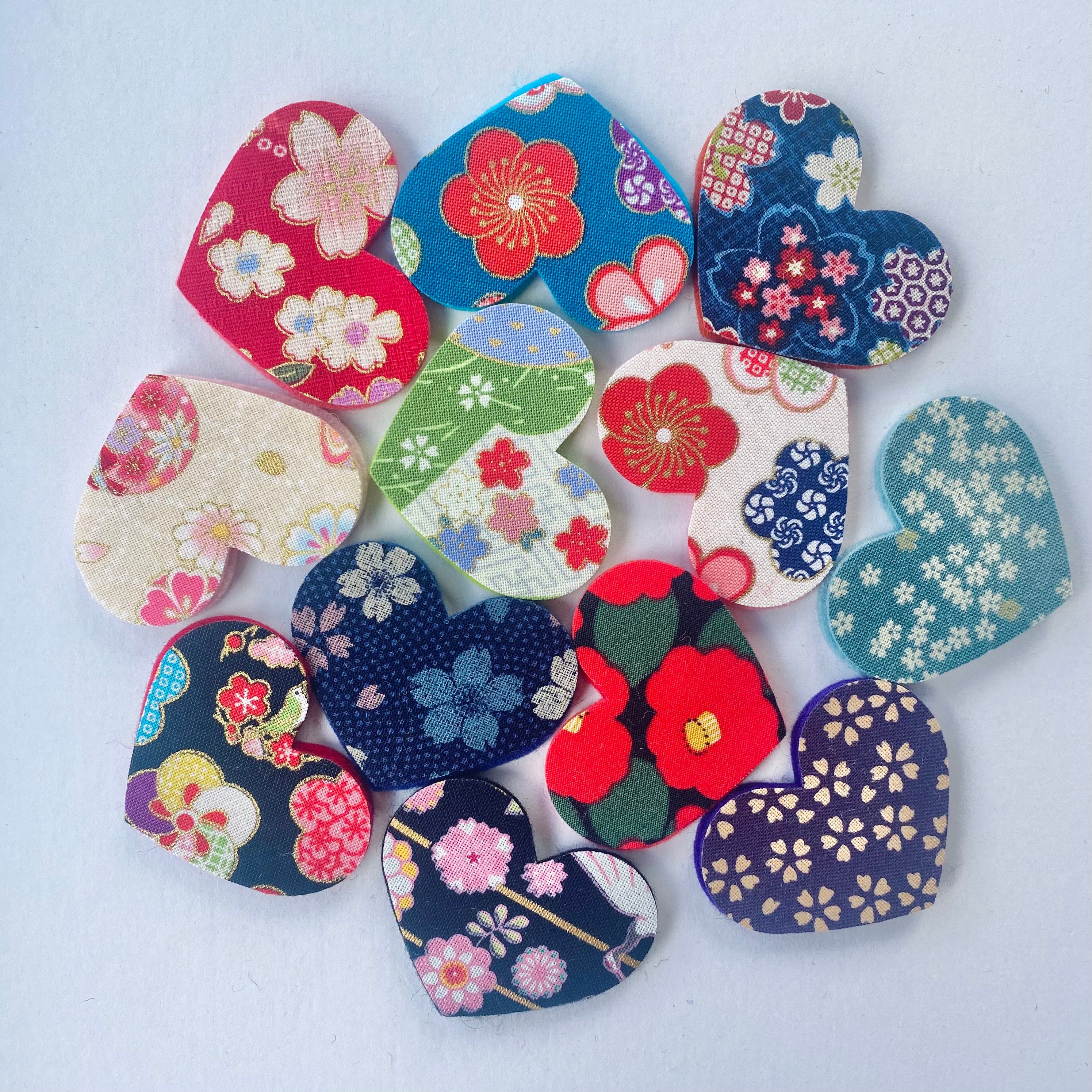 Pre-Cut Hearts - Fabric (Various)