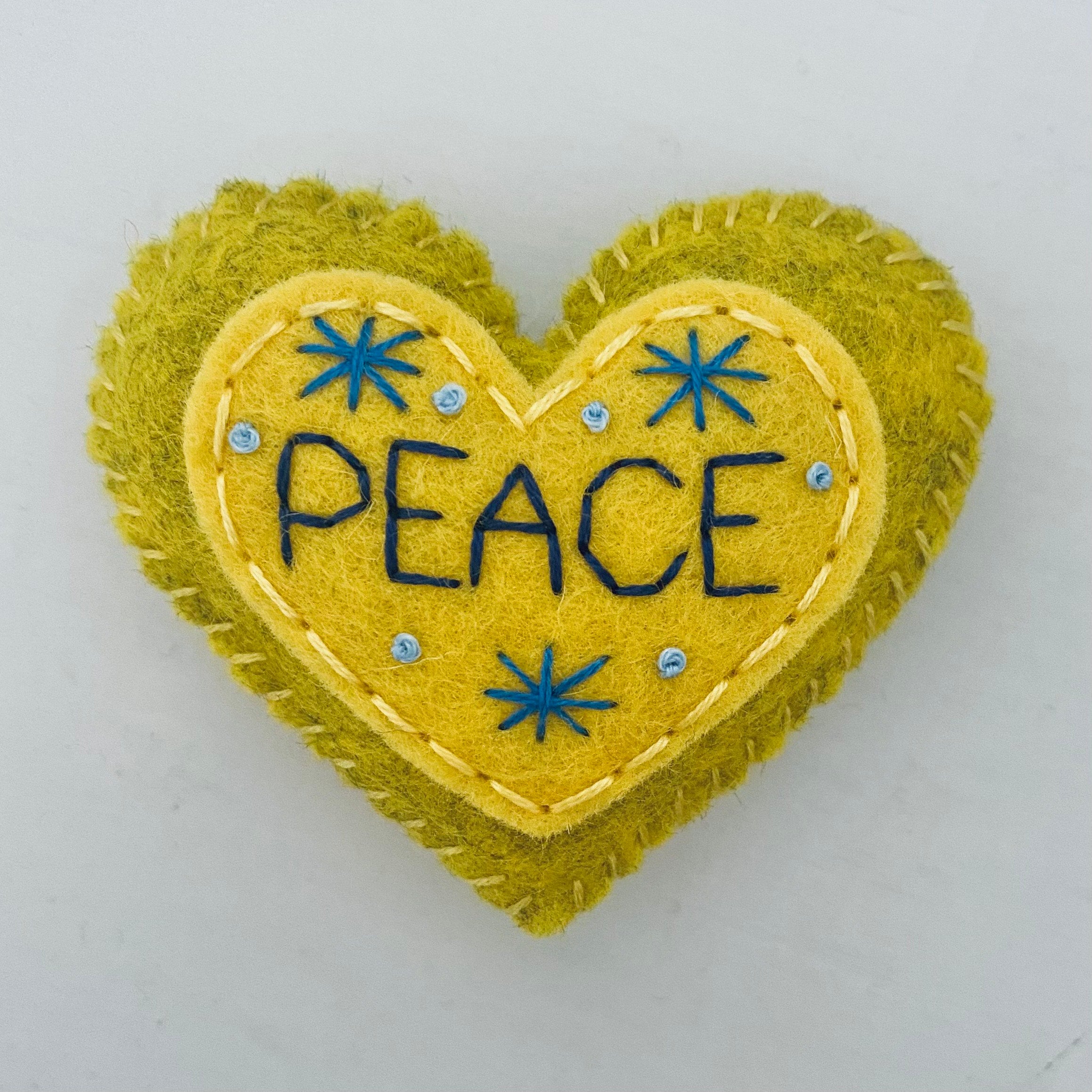 Pocket Heart - PEACE (6cm)