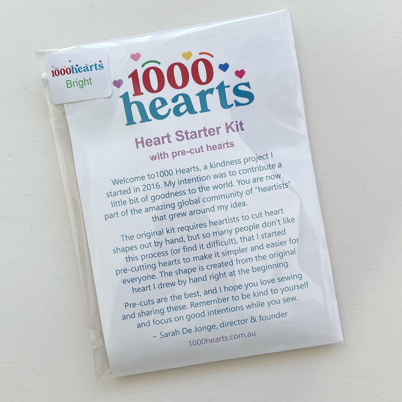 Kit - Heart-Starter with Pre-Cut Hearts