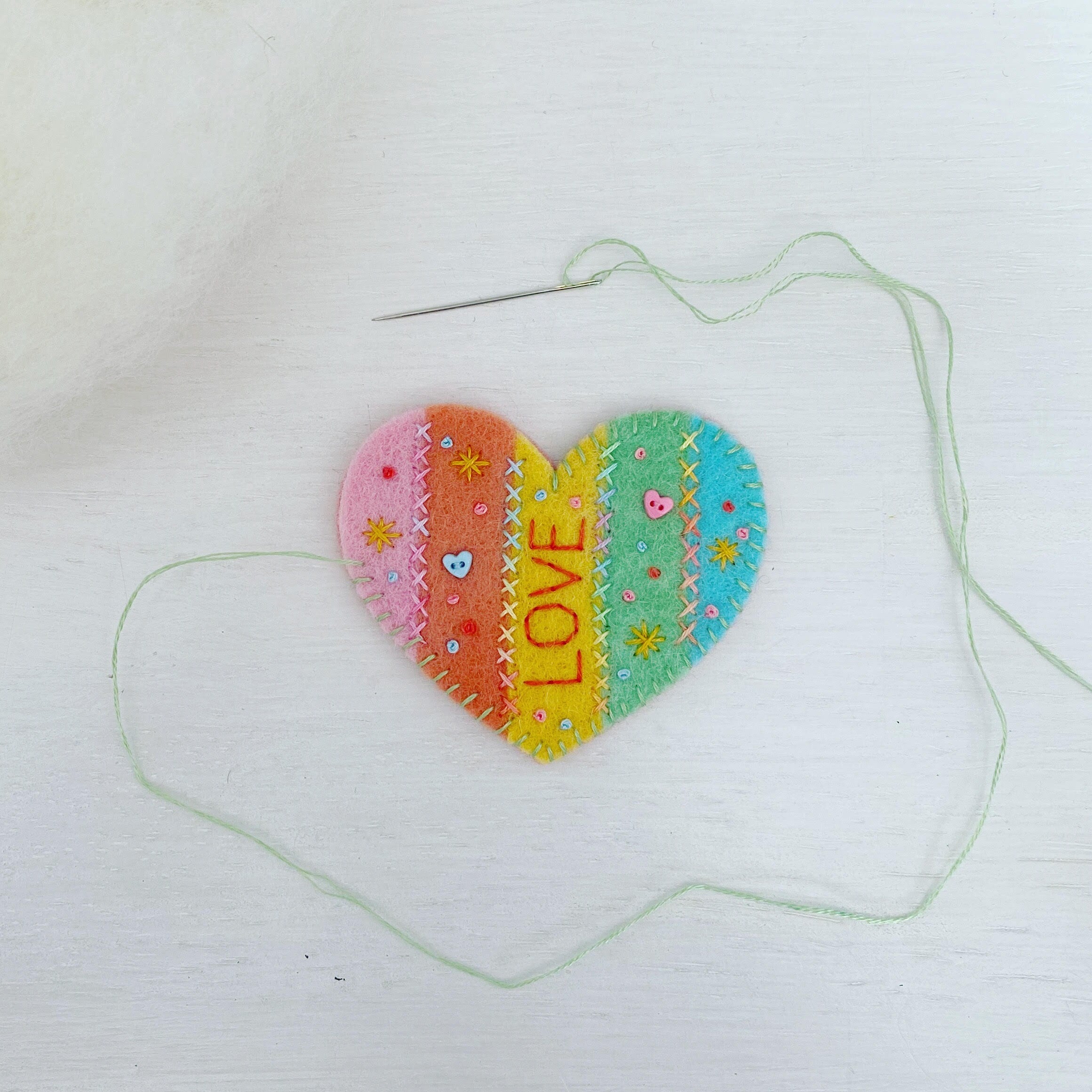 Instructions - Stripey Heart