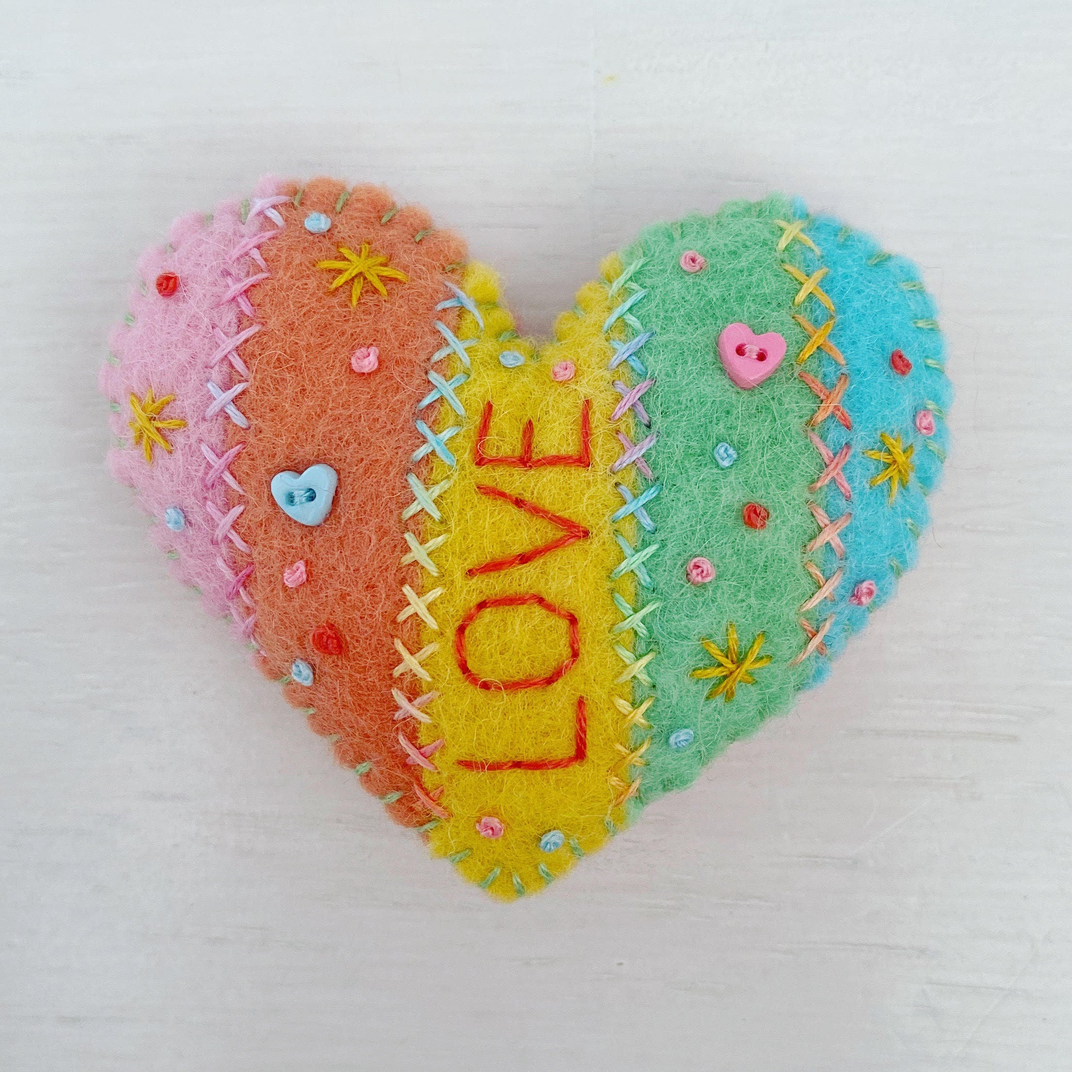 Instructions - Stripey Heart