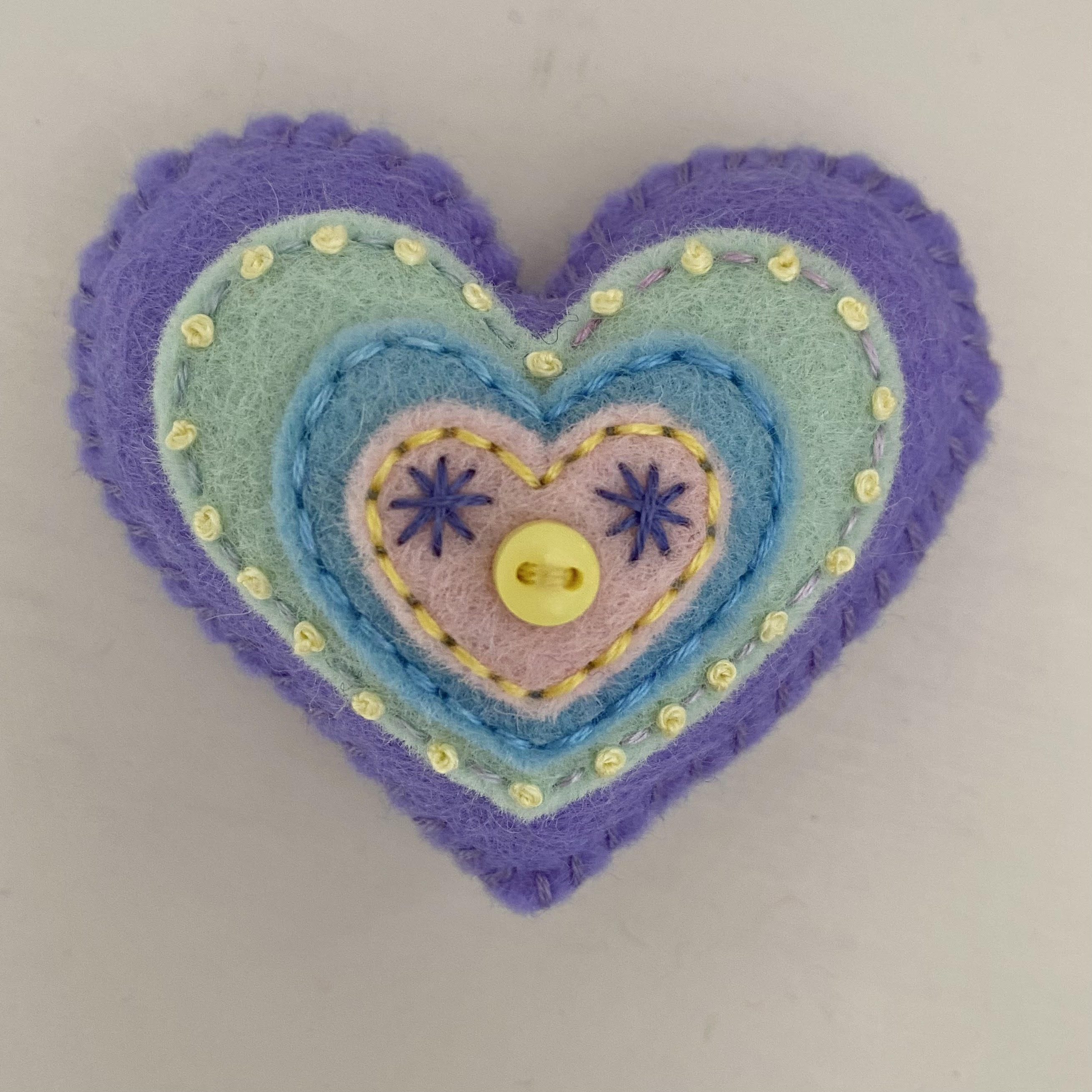 Pocket Heart with 4 Layers (6cm)