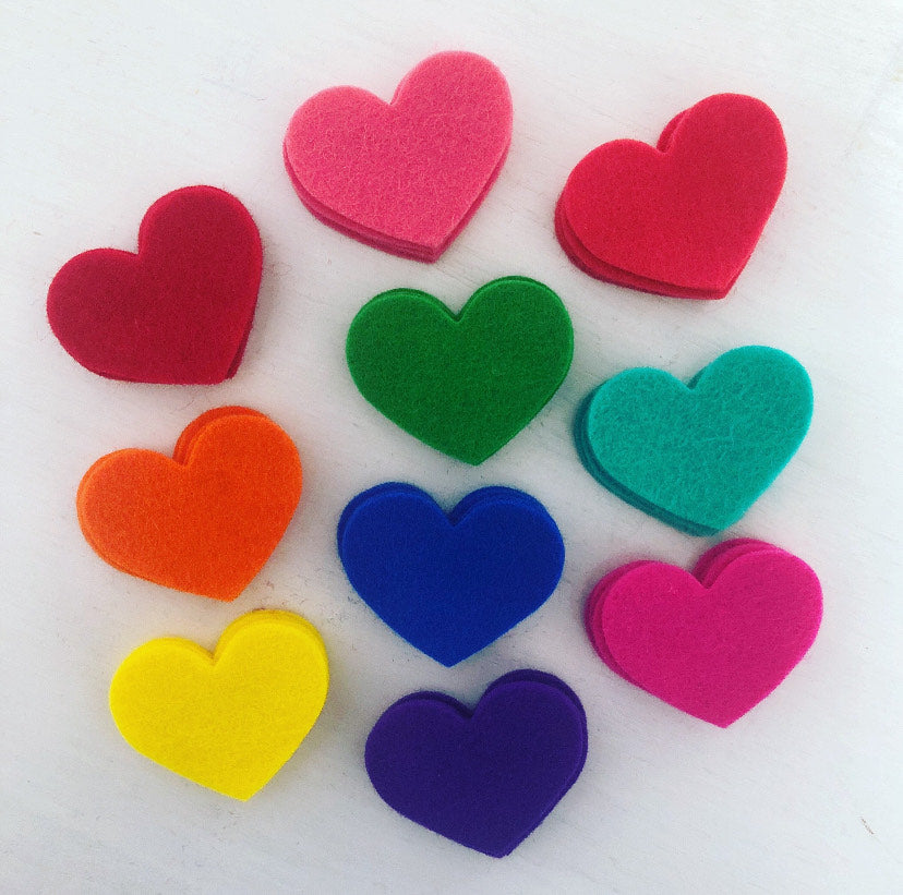 Pre-Cut Hearts (50)