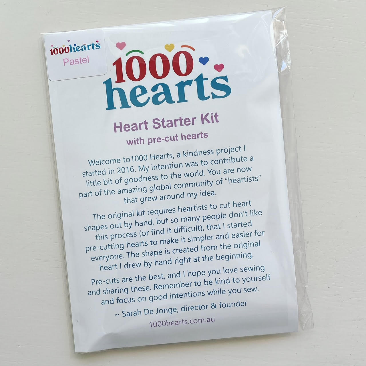 Kit - Heart-Starter with Pre-Cut Hearts