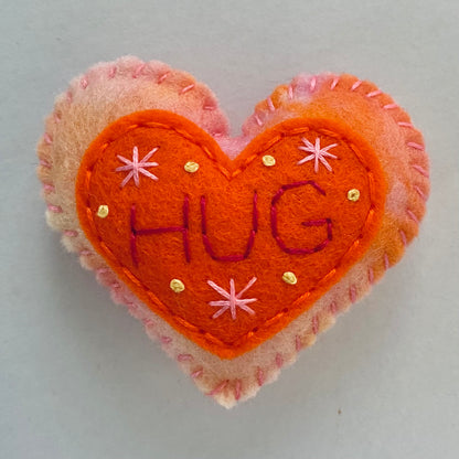 Pocket Heart - Embellished (6cm)