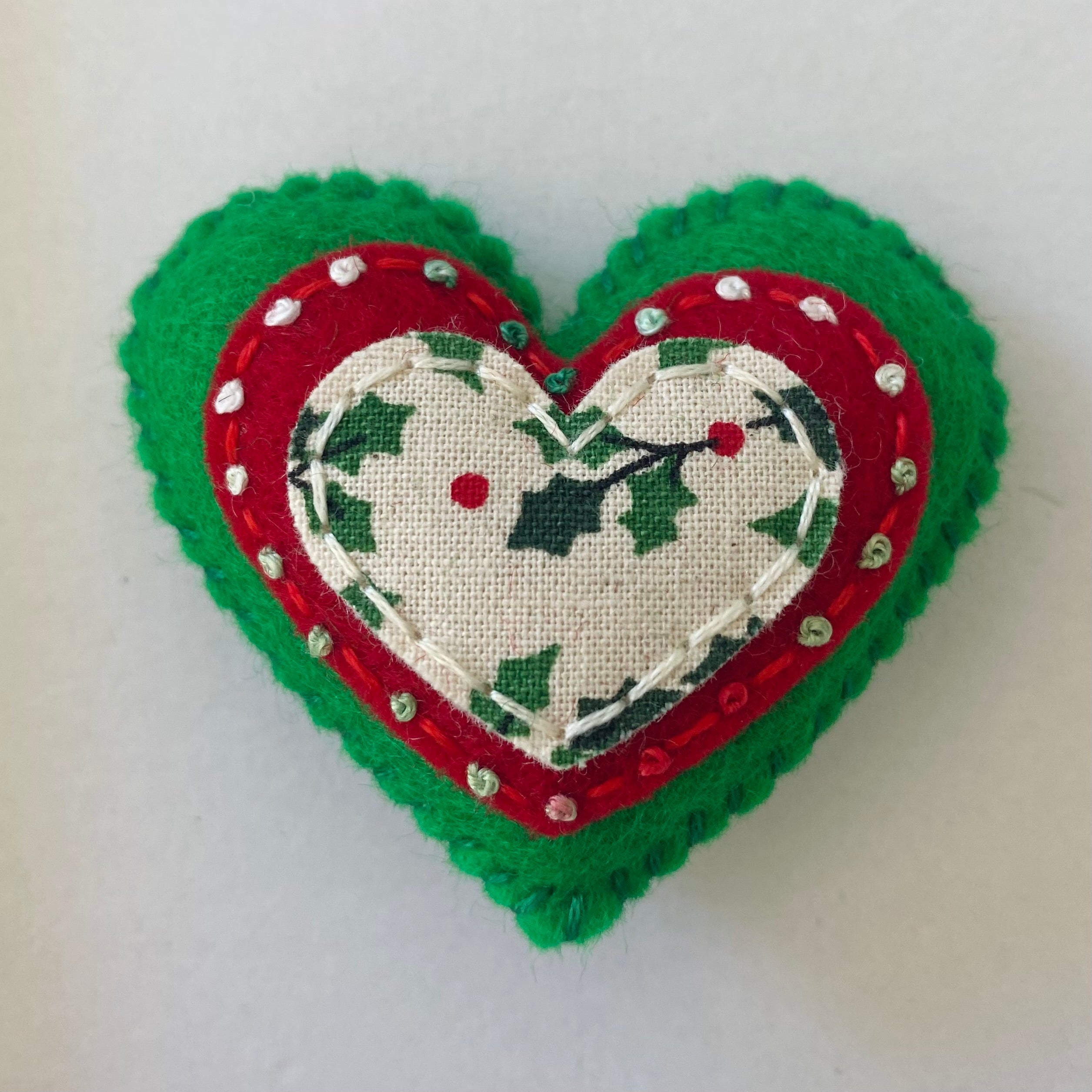 Pocket Heart - Embellished CHRISTMAS