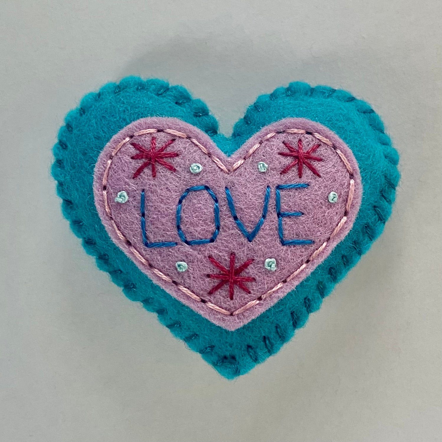 Pocket Heart - Embellished (6cm)