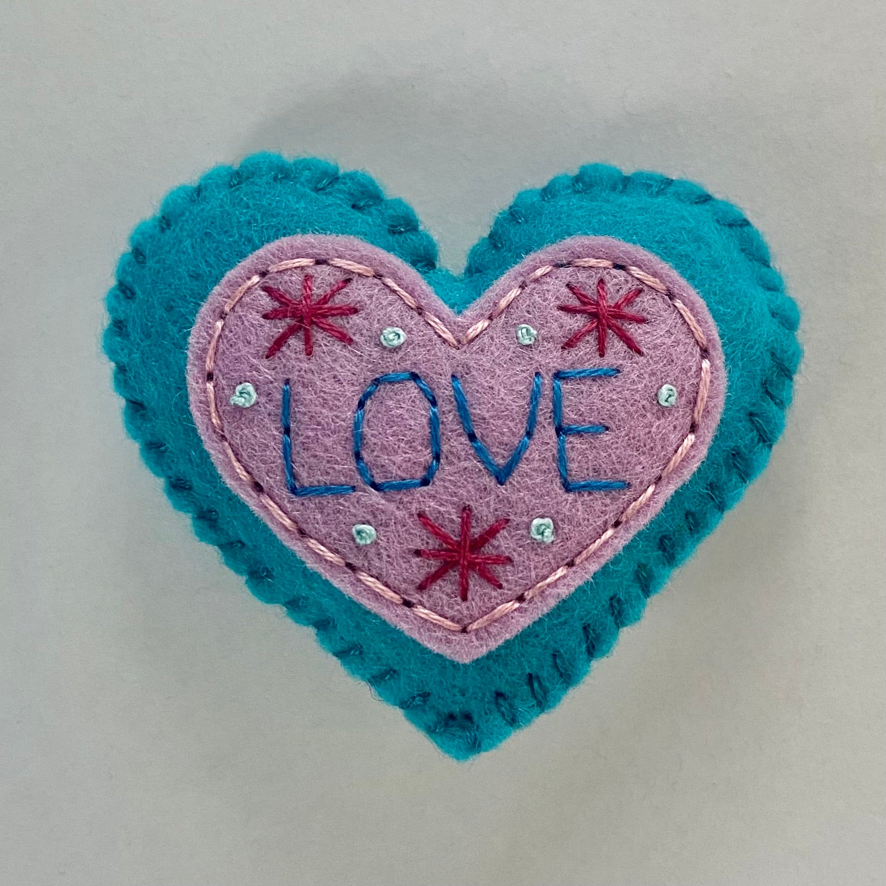 Pocket Heart - Embellished (6cm)