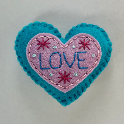 Pocket Heart - Embellished (6cm)