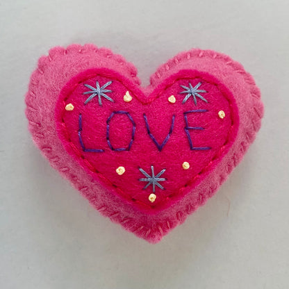 Pocket Heart - Embellished (6cm)