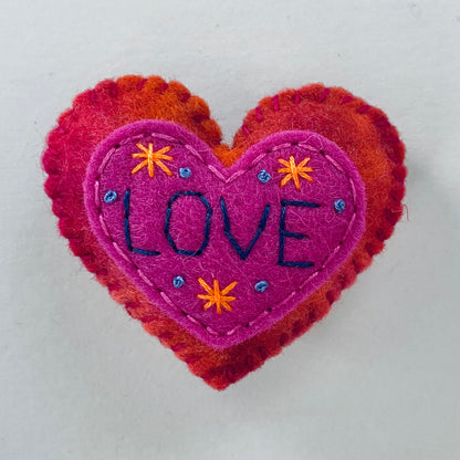 Pocket Heart - Embellished (6cm)