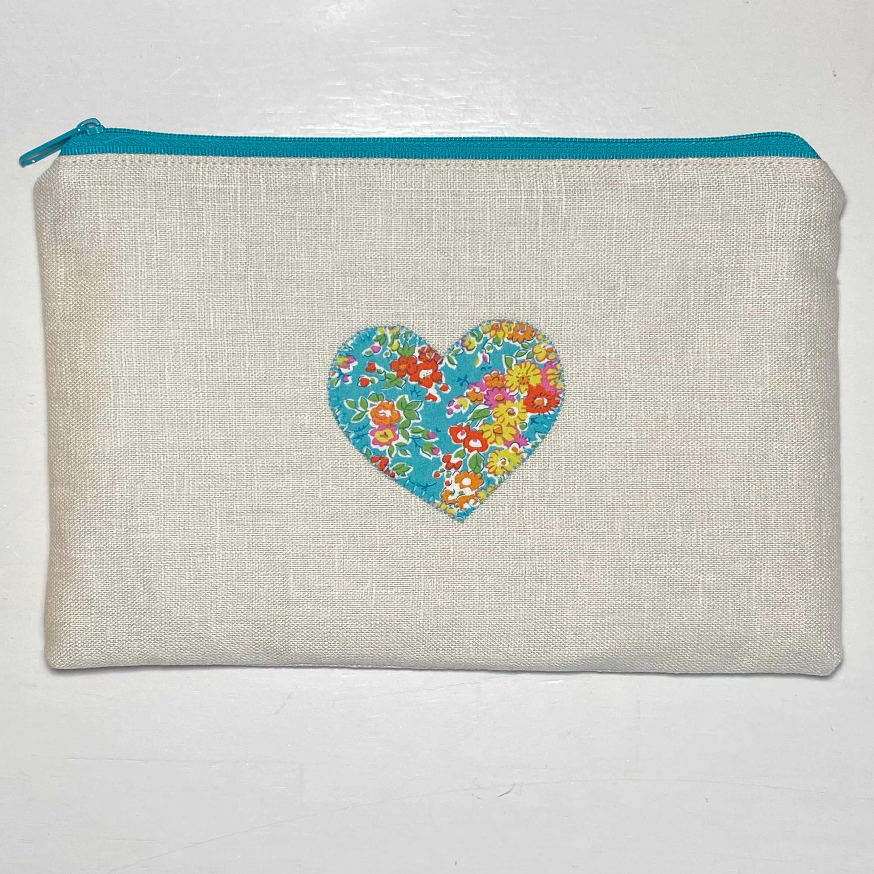 Pouch with Appliqued Heart