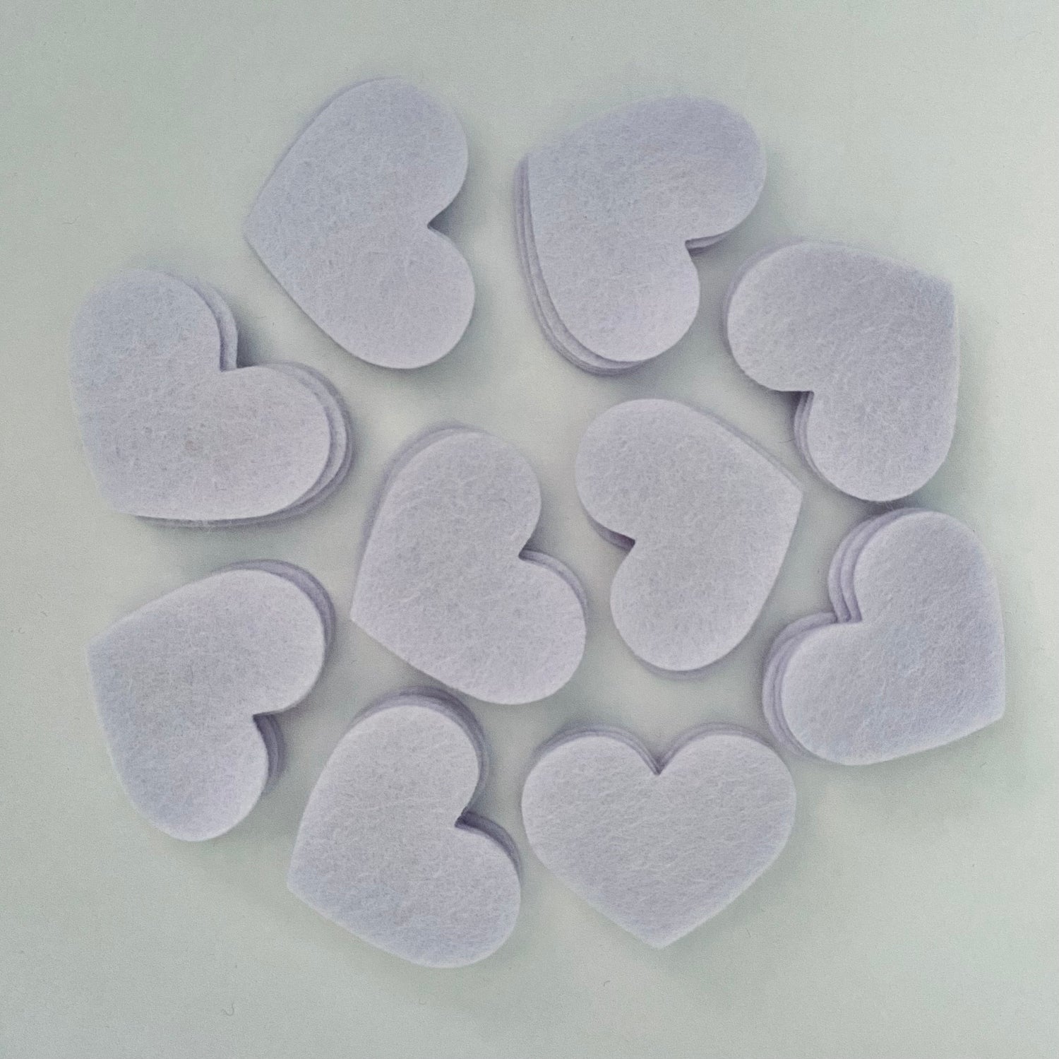 50 Pre-Cut Hearts - Single Colour Packs