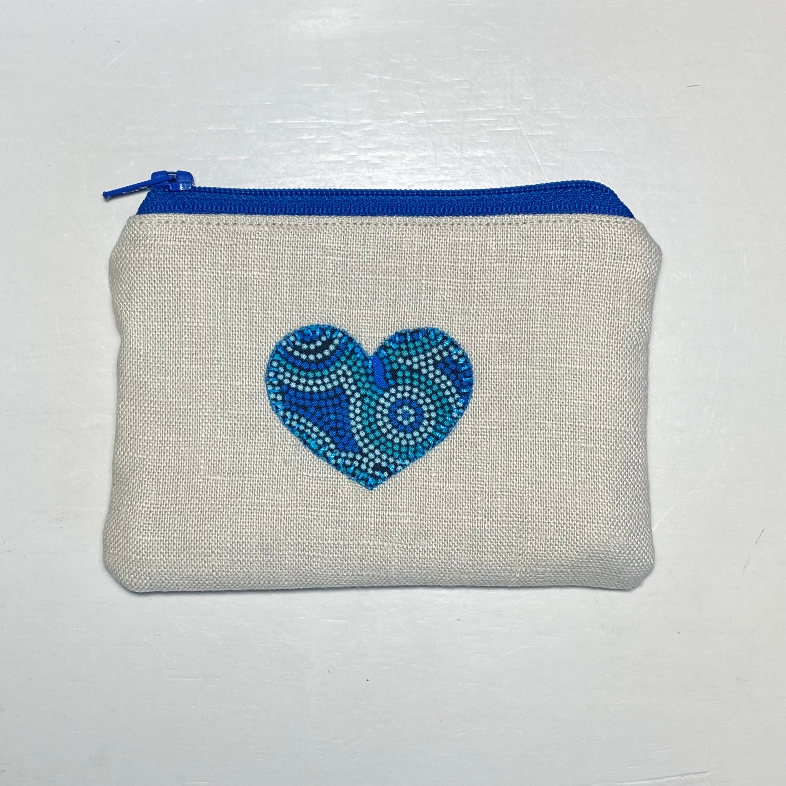 Pouch with Appliqued Heart