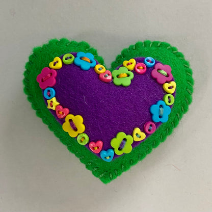 Pocket Heart - Embellished (6cm)