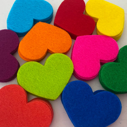 Pre-Cut Hearts (50)